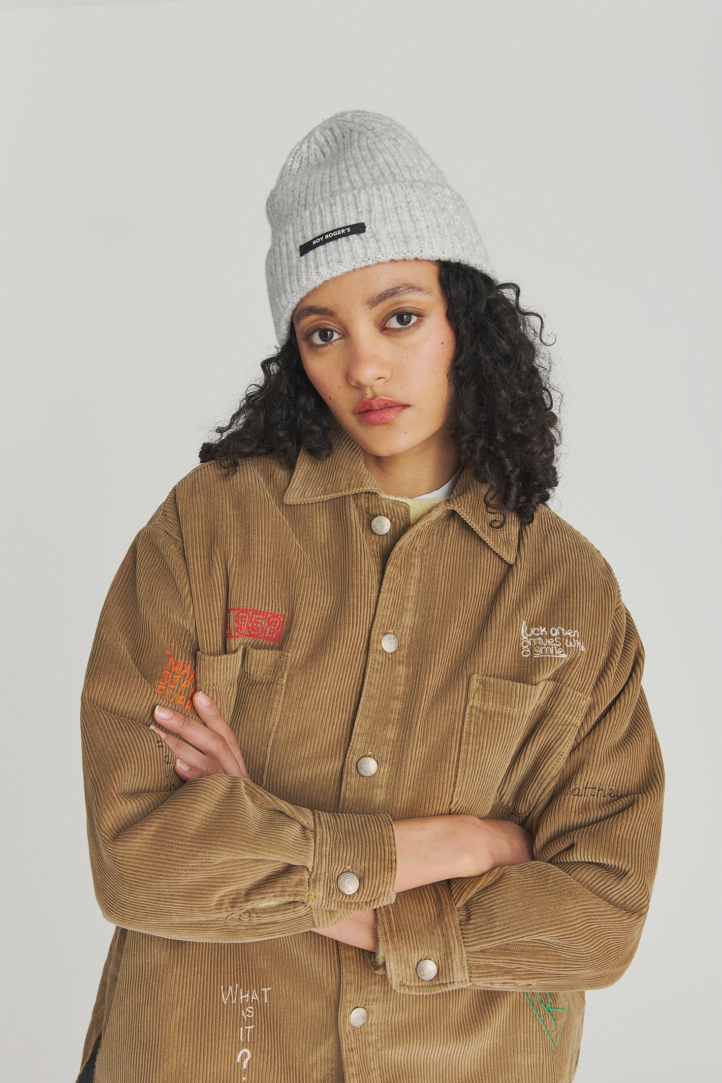 BEANIE IN MISTO LANA GREY MELANGE RND931CH47XXXX C0094 ROY ROGER'S 