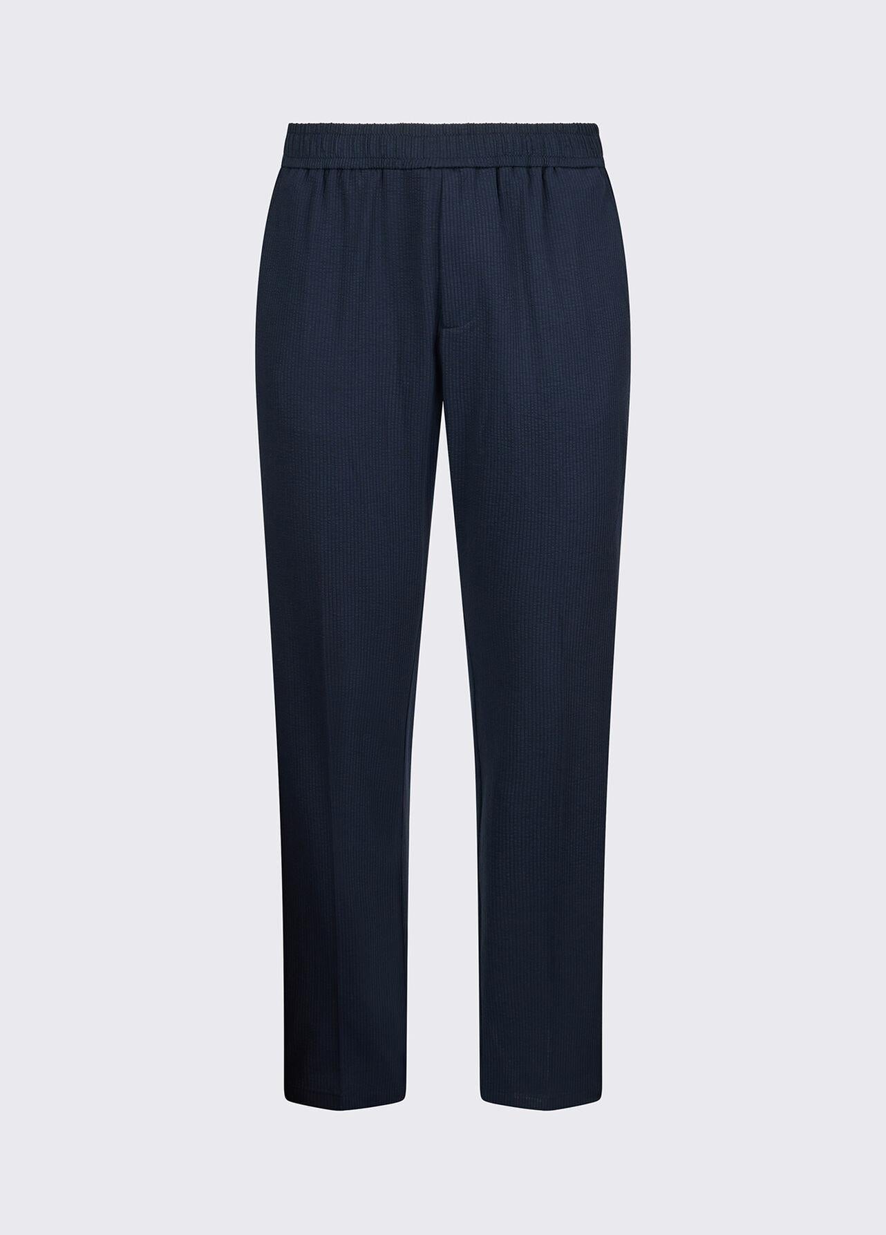 Liu-jo Pantaloni in seersucker blu QA6185T452A 94013 LIU-JO 