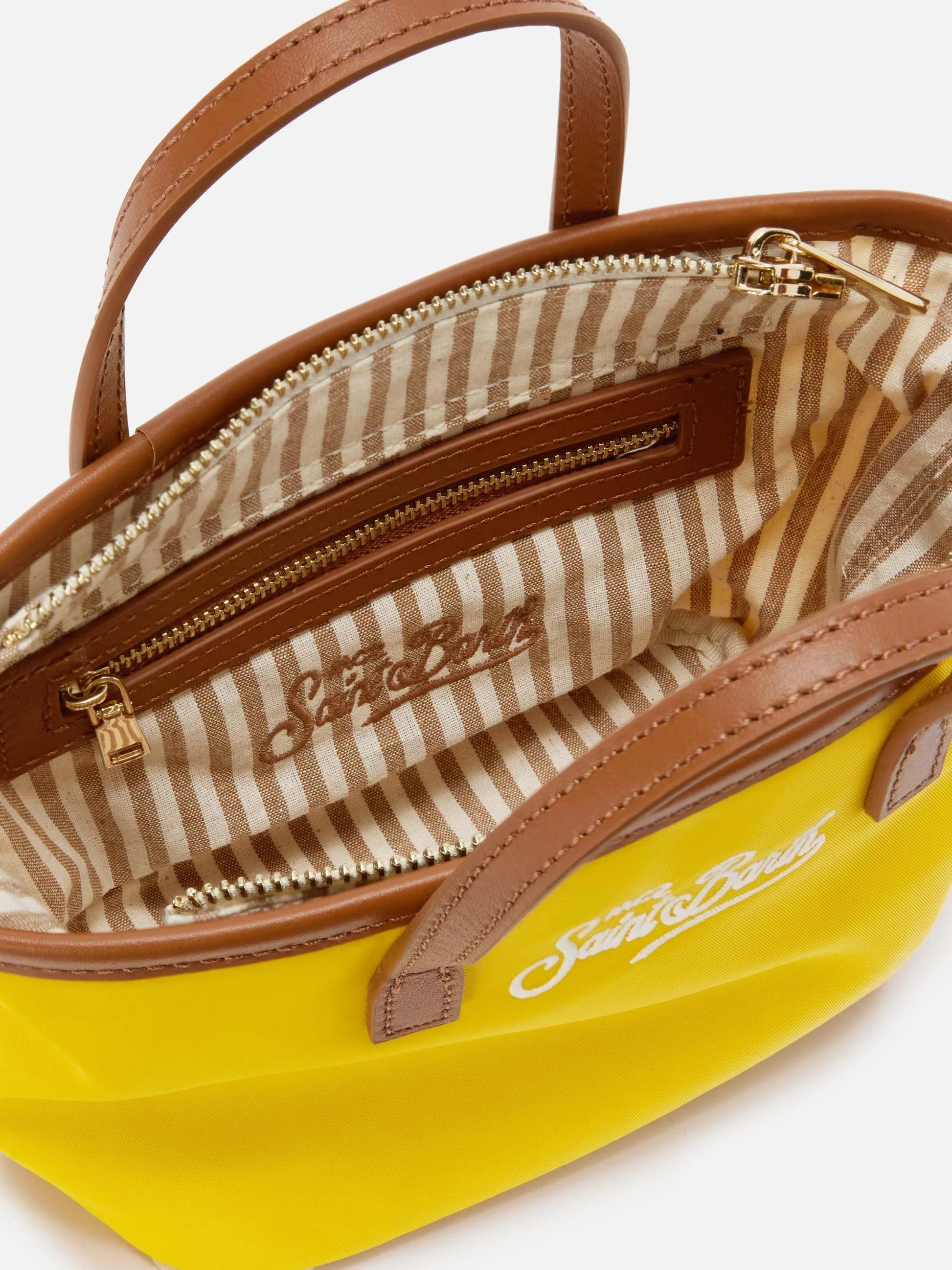 Borsa City mini in nylon giallo CB0005 01824L MC2 SAINT BARTH 
