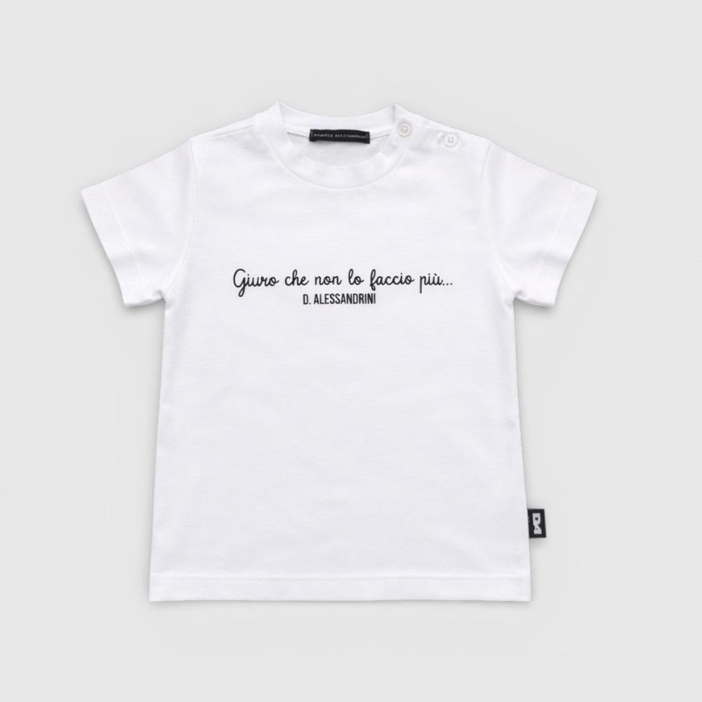 T-shirt Daniele Alessandrini Kids colore Bianco 1296M00364 WHITE DANIELE ALESSANDRINI 