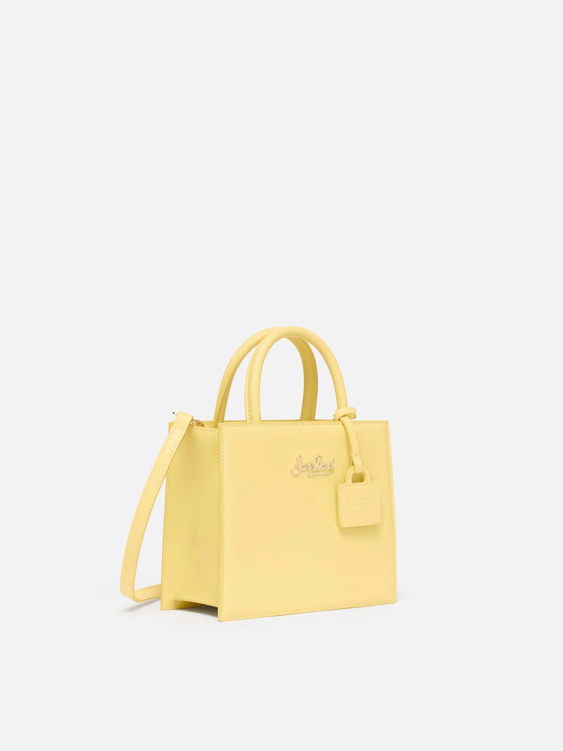 Shop Bag Mini in pelle giallo burro SHBM0002 00005L MC2 SAINT BARTH 
