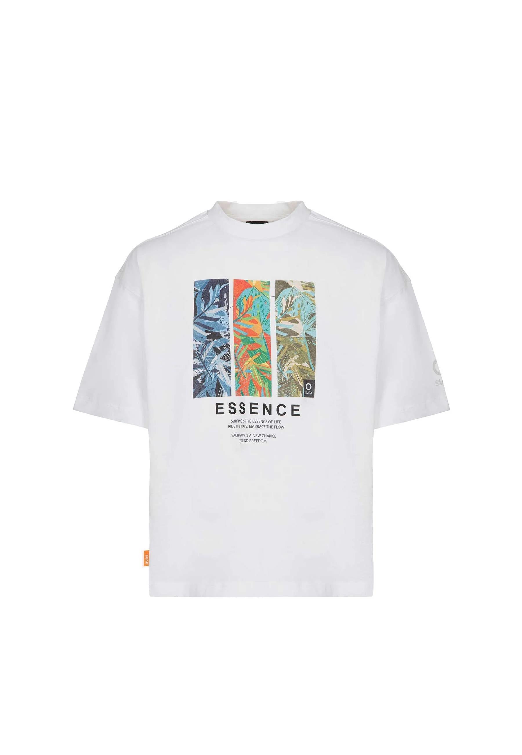 Suns T-shirt Girocollo Comoda Jungle Over Fit Bianca TSS6115U WHITE SUNS 