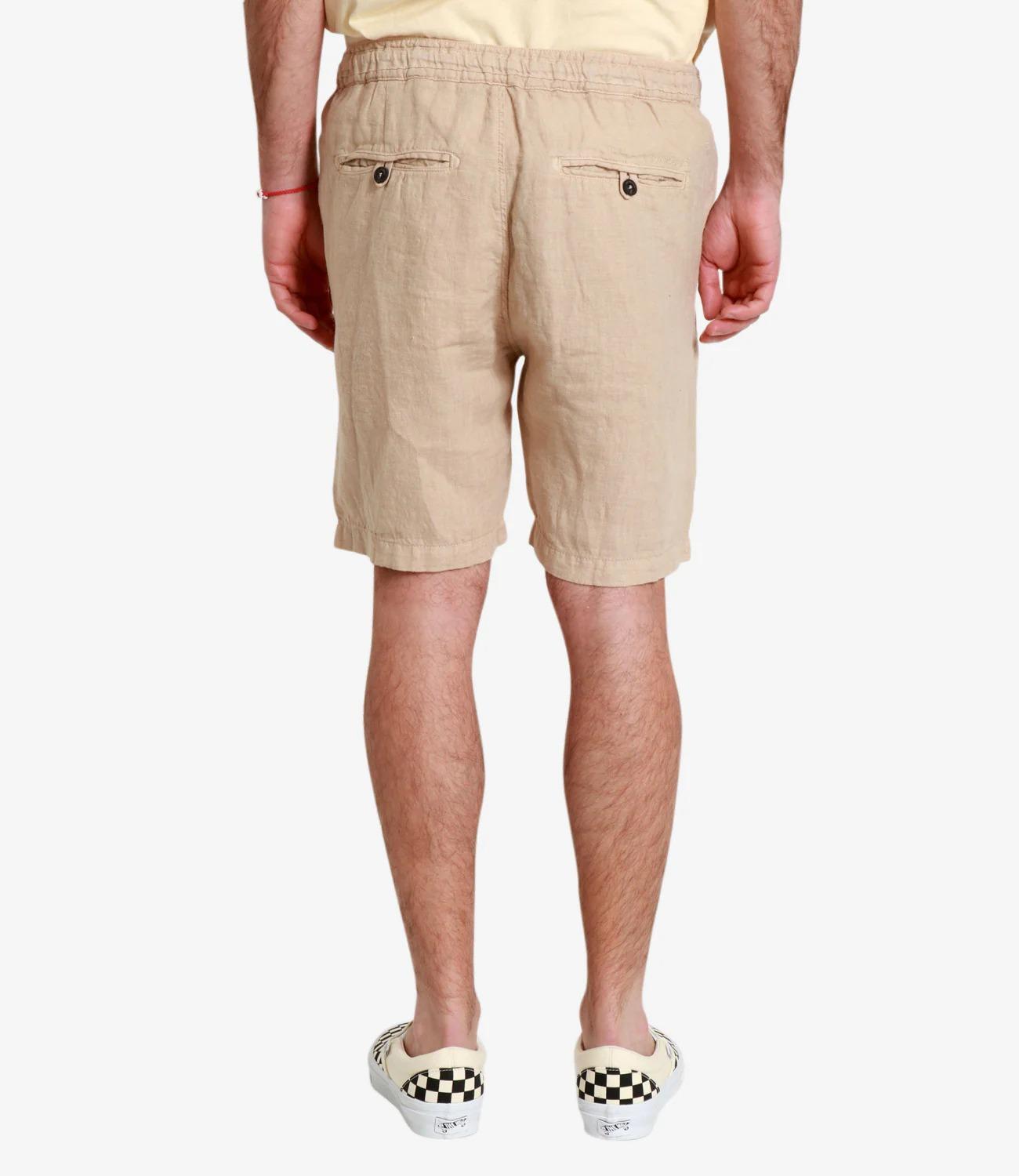 Bermuda portofino heavy linen dyed Sand RRU90302P4230569 C0105 ROY ROGER'S 