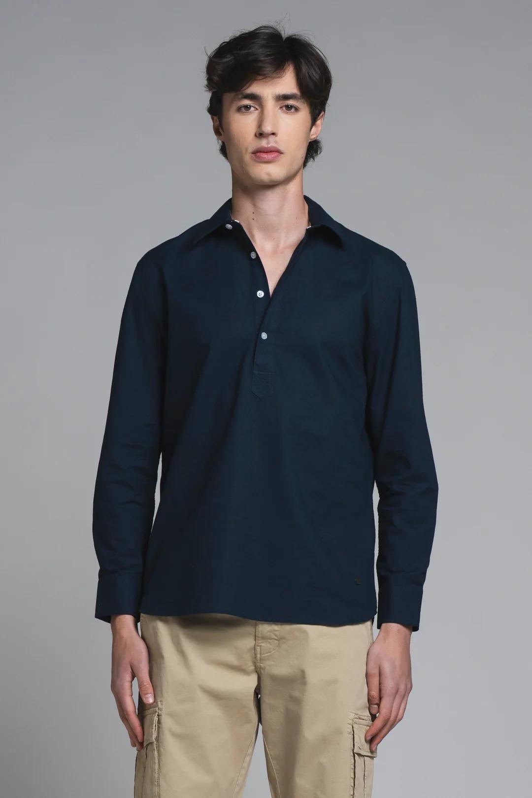 CLEVELAND SERFIFNO IN MIXED LINEN NAVY IM26SSSM-CLEVELAND-MLN C01 IMPURE 