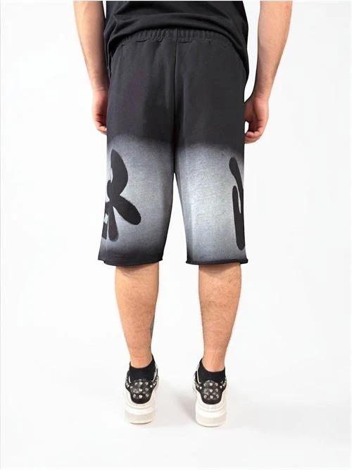 DISCLAIMER IN FELPA UOMO BERMUDA NERO 26EDS55420 NERO DISCLAIMER 