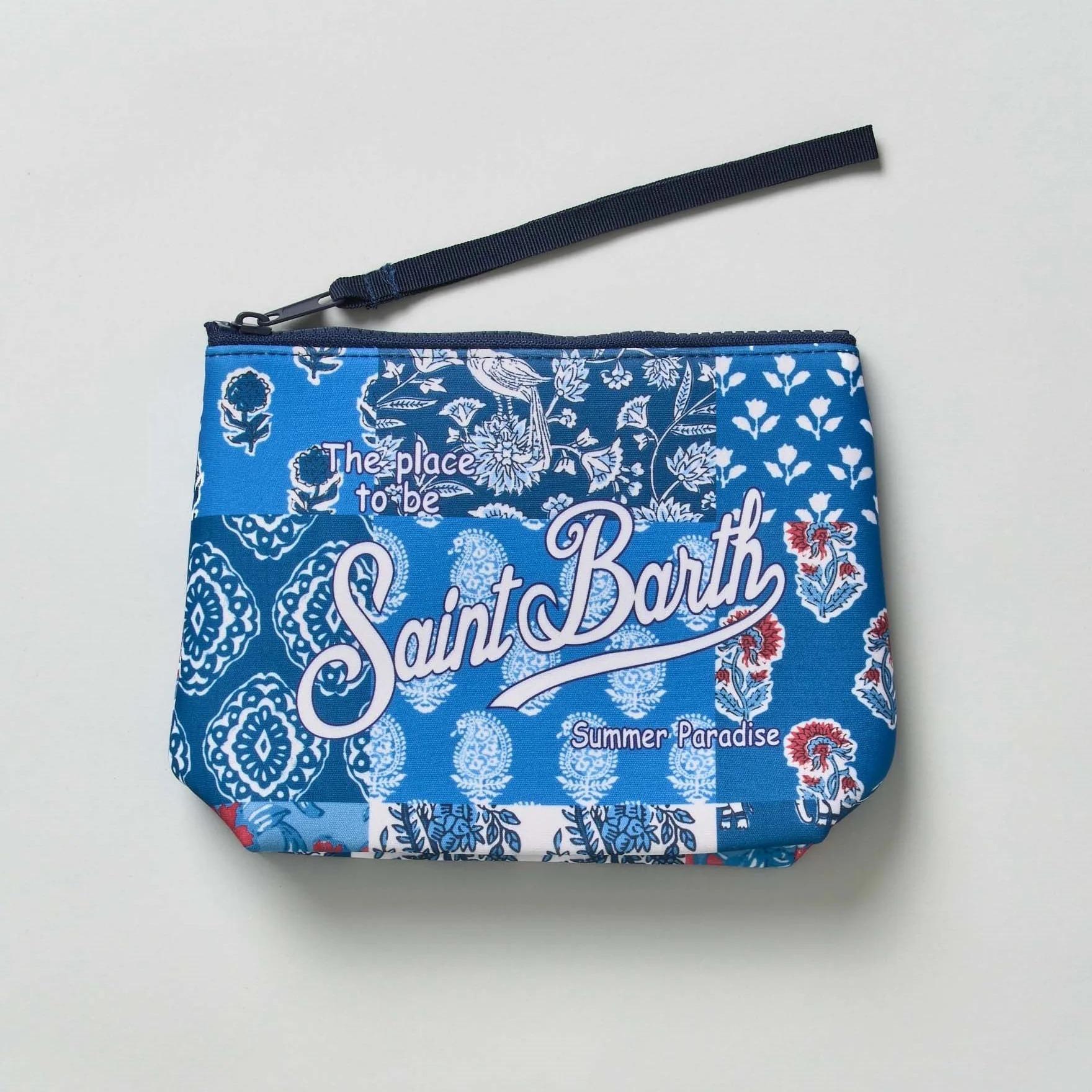 Mc2 Saint Barth pochette Batik Patch blu ALIN001 07689L MC2 SAINT BARTH 