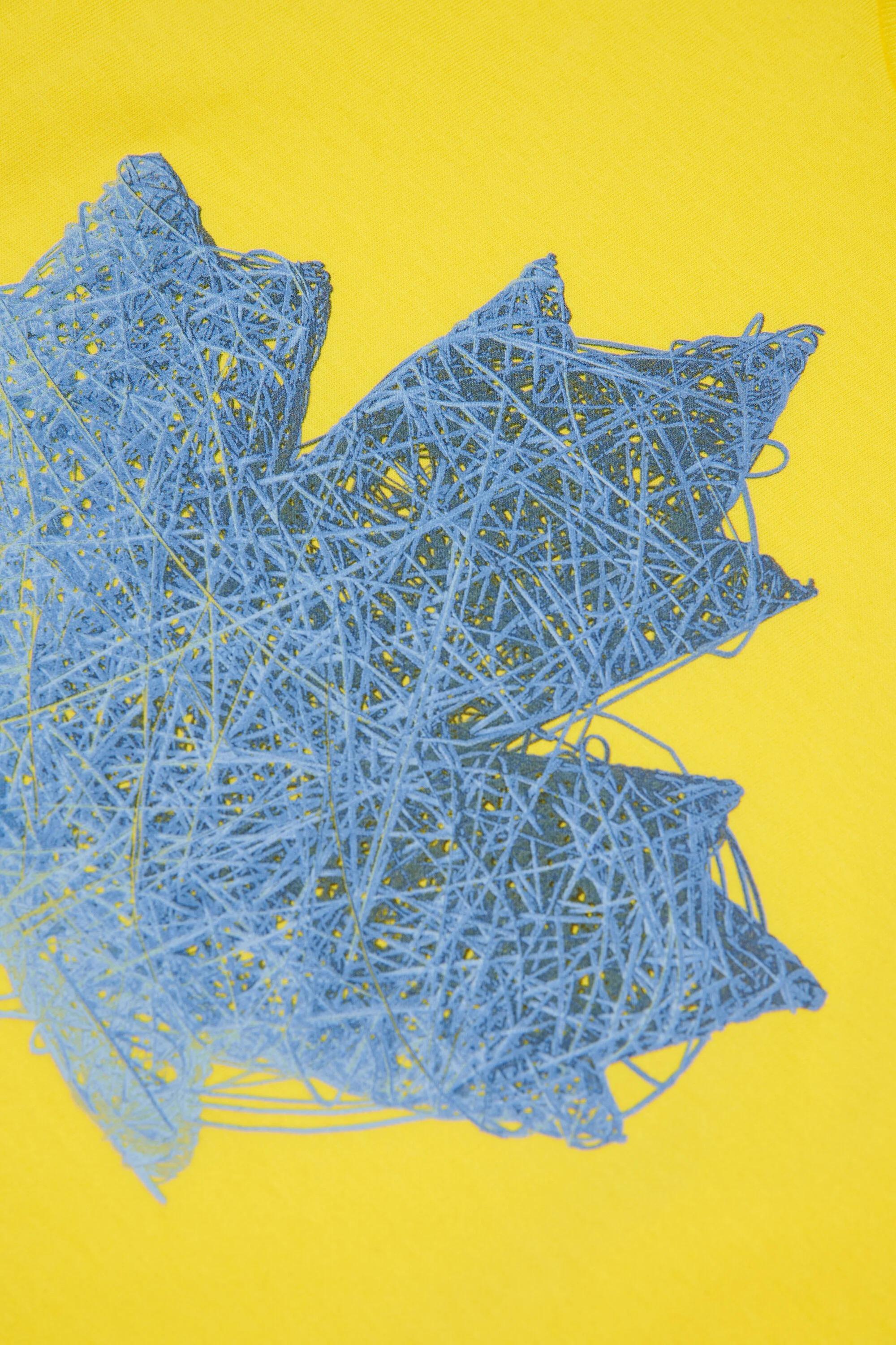 DSQUARED2<BR/>Maglietta con logo gialla DQ3176-D00XM DQ220 DSQUARED KID 