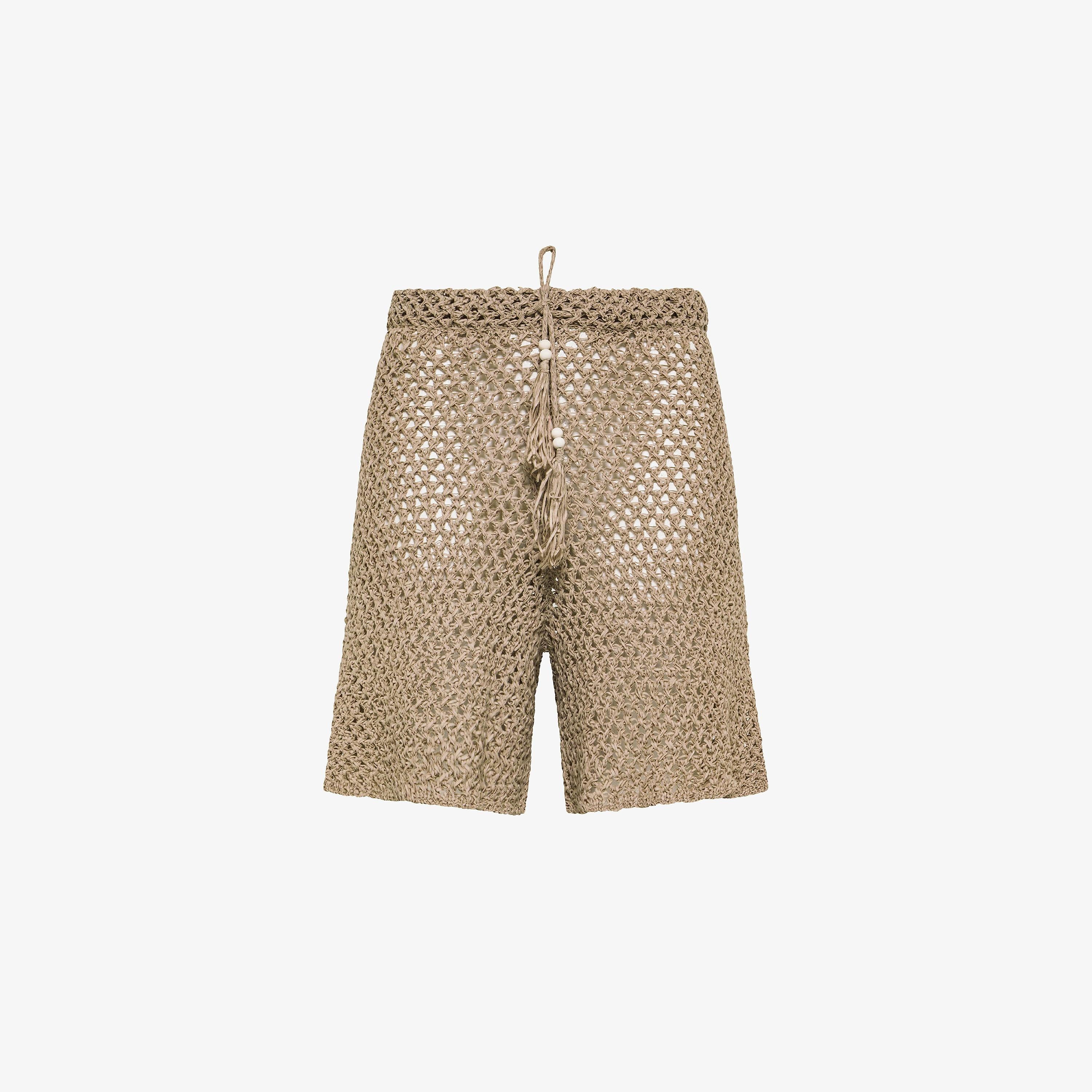 SUN68 Shorts crochet beach Stone K36283 98 SUN 68 