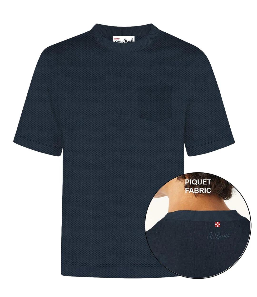 T-shirt MC2 Bakewell blue navy BKW0001 00120L MC2 SAINT BARTH 