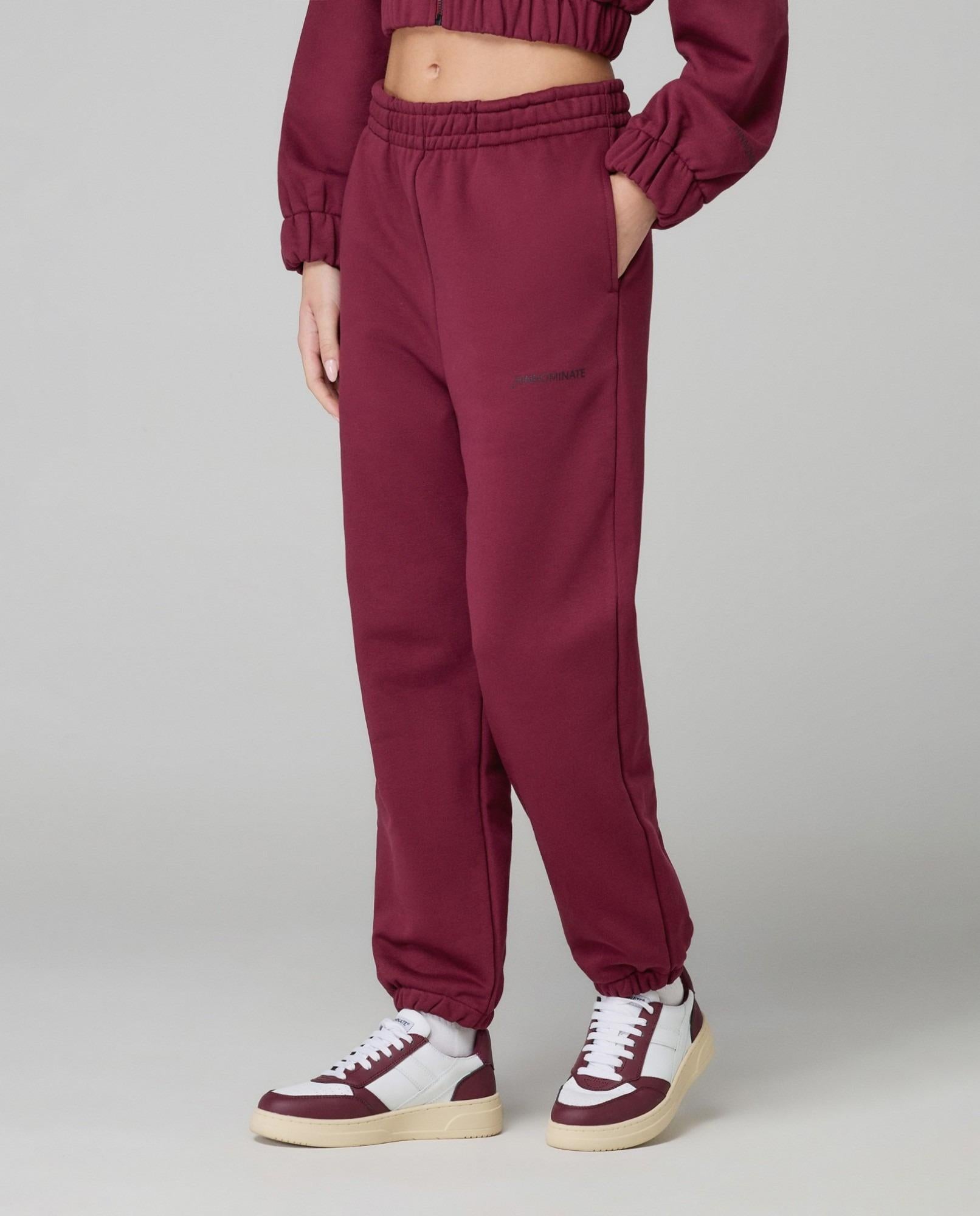 Pantalone In Felpa Over Con Elastico Al Fondo  Bordeaux HMABW01953-TMTF0012 RS02 HINNOMINATE 