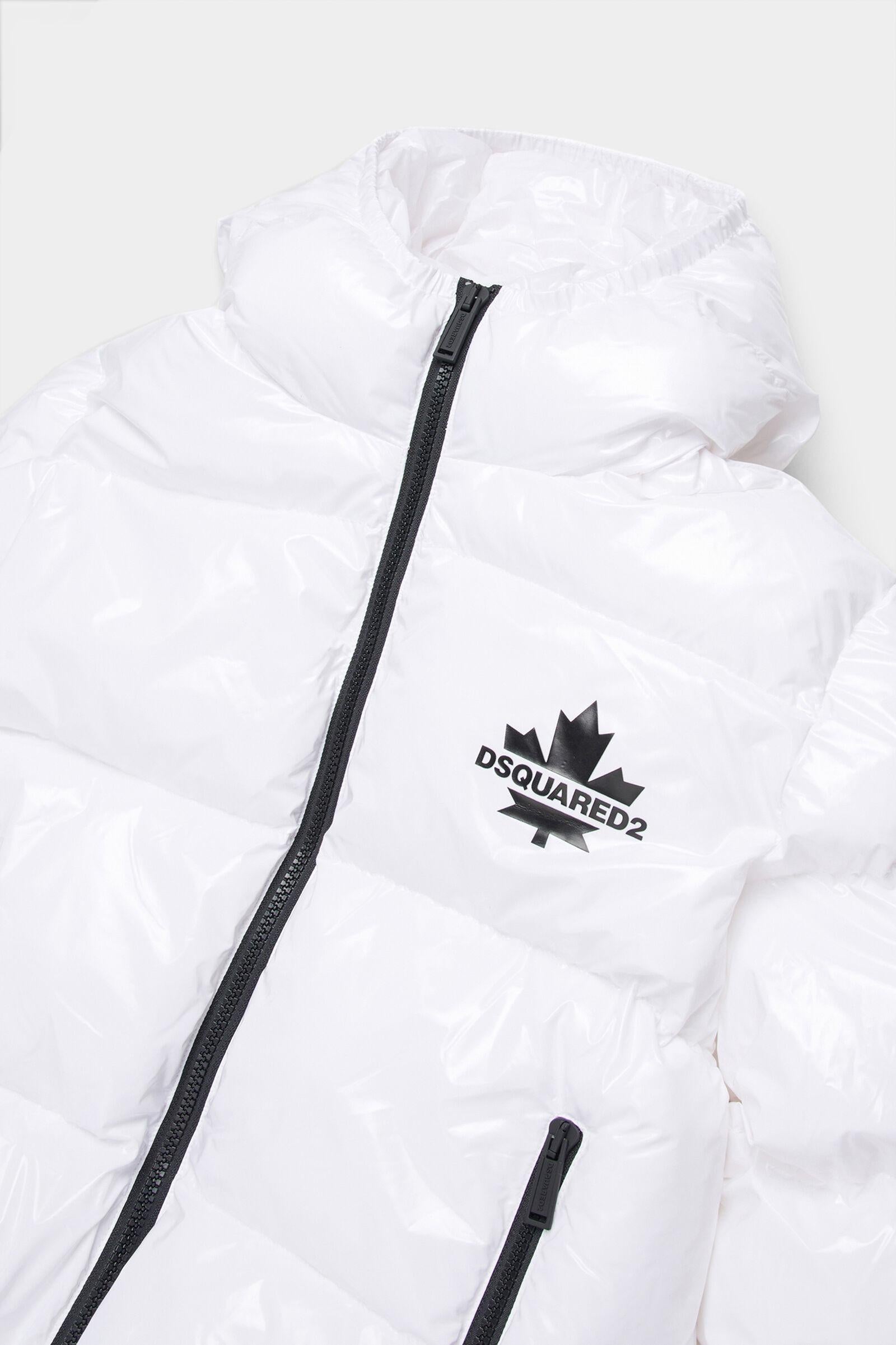 D2Kids Junior Shiny Puffer bianco DQ3042-D0ADY DQ100 DSQUARED KID 