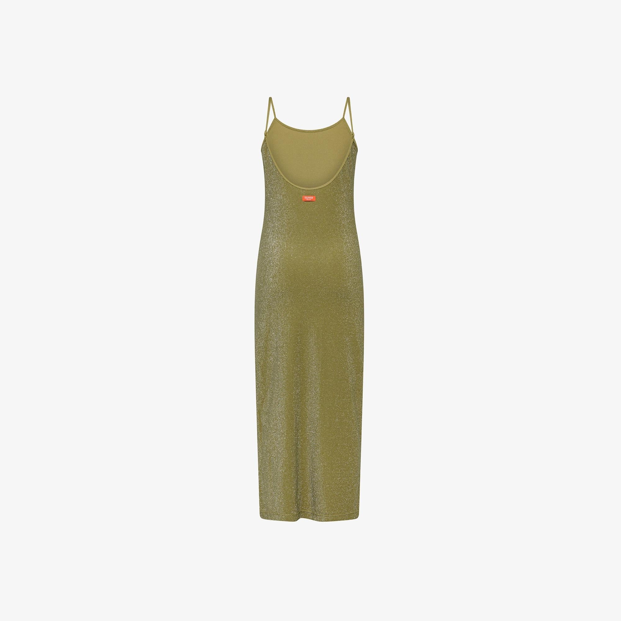 Abito in lurex oro H35211 43 SUN 68 