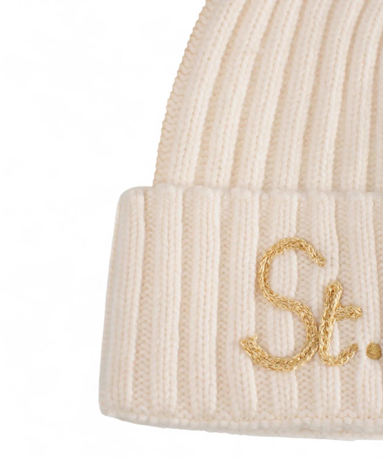 Mc2 Saint Barth<BR/>Berretto Wengen in Misto Cashmere con Ricamo Lurex WENG005 03853I MC2 SAINT BARTH 