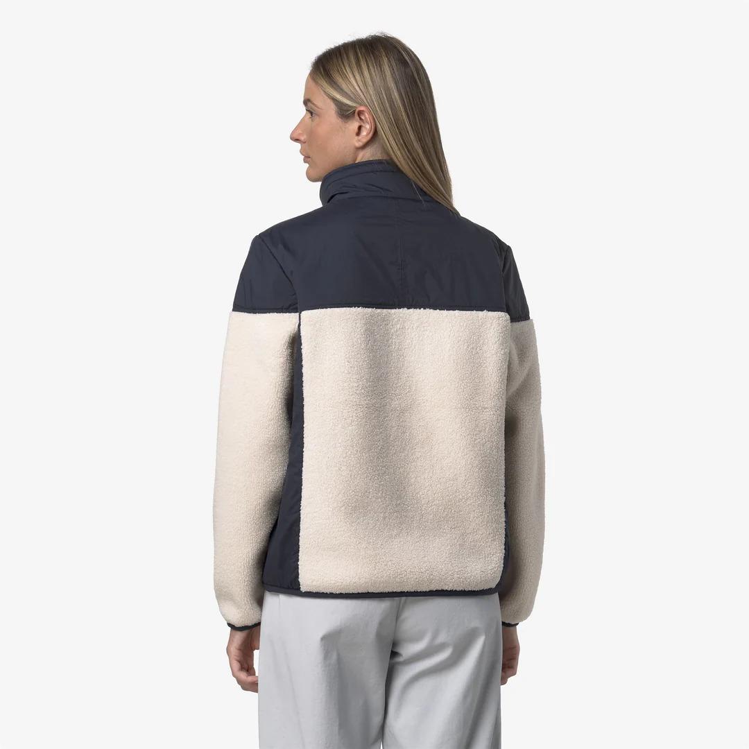 K-WAY UNISEX SIXTE 4.0 ORSETTO<BR/>BLUE DEPTH-ECRU K6133HW A04 K-WAY 