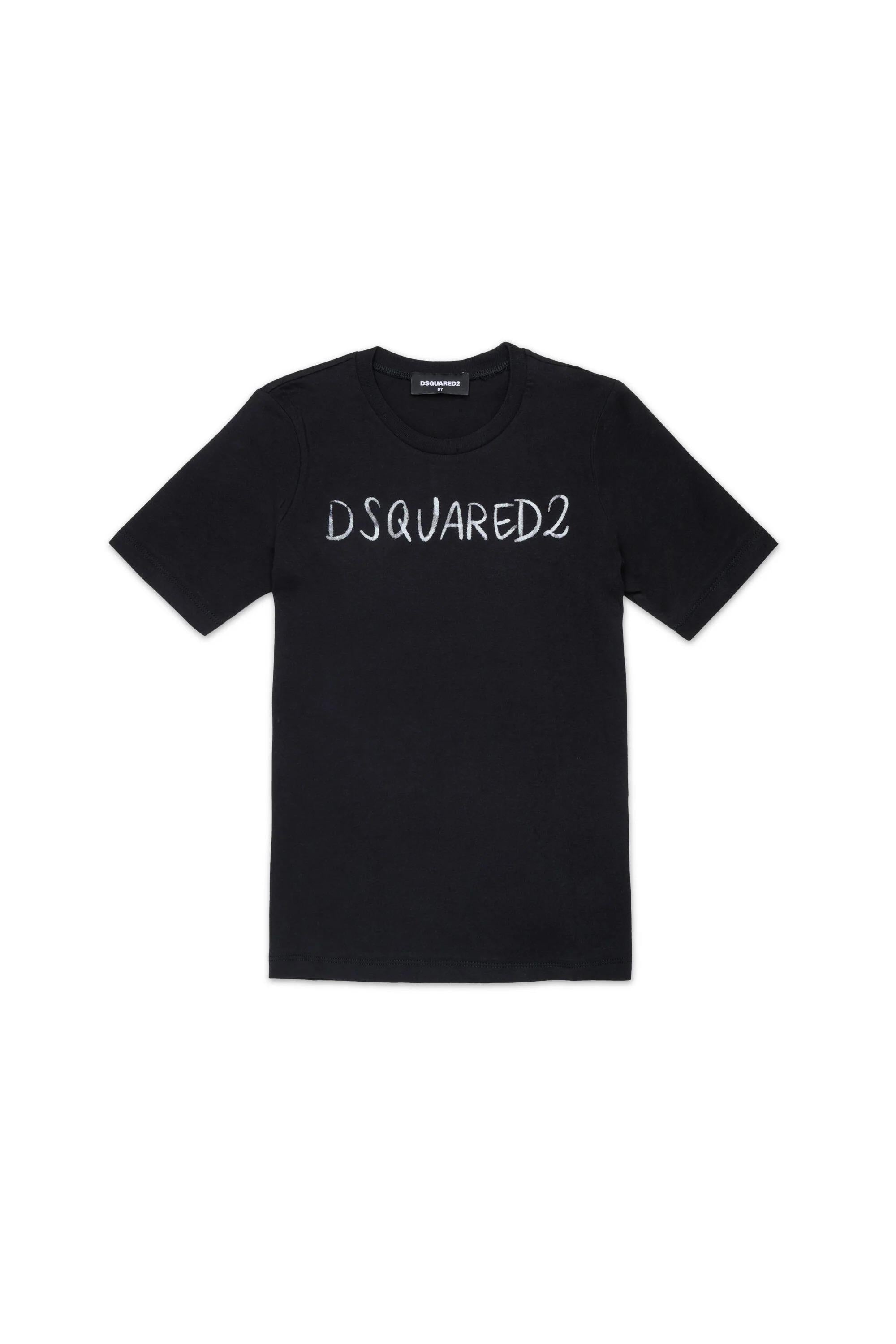 T-shirt girocollo con logo nera DQ3158-DSQUARED KID DQ3158-D0AGP DQ900 DSQUARED KID 