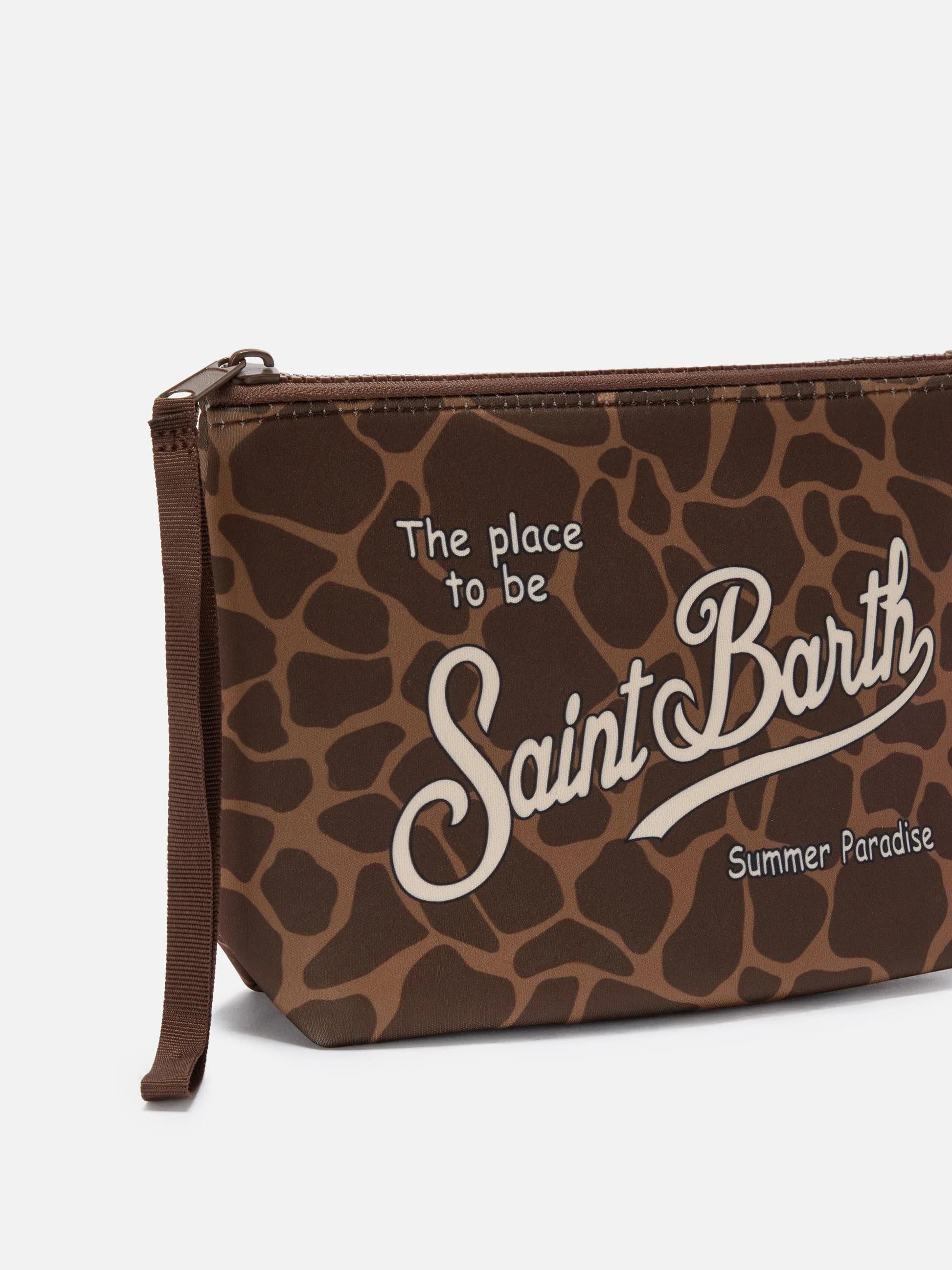 Pochette Aline in scuba con stampa animalier ALIN001 00900L MC2 SAINT BARTH 