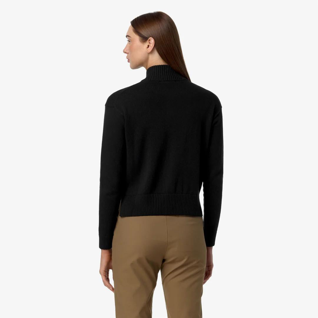 BETINNE COTTON CASHMERE<BR/>BLACK PURE MELANGE K81343W KA6 K-WAY 