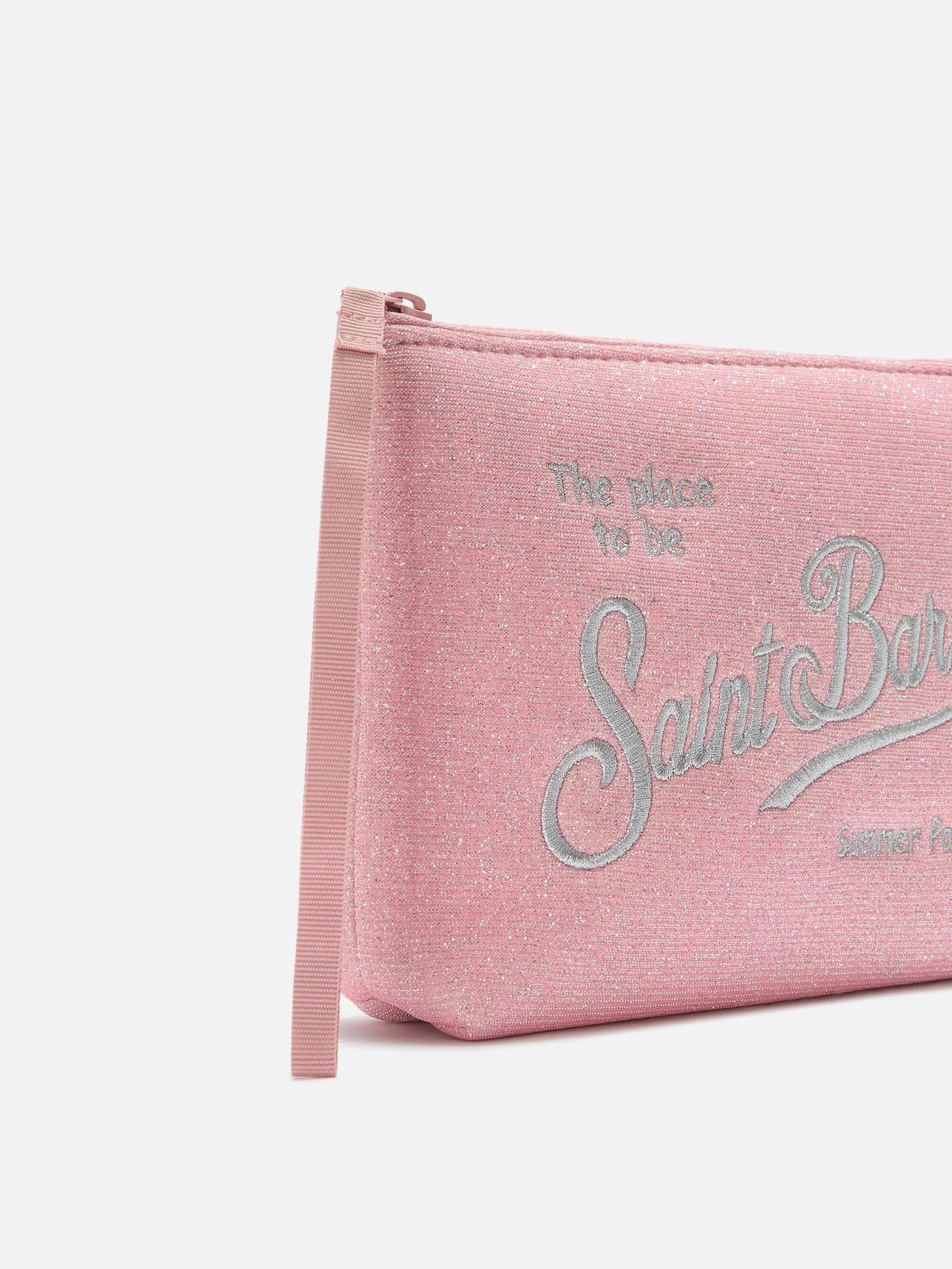 Pochette Aline Lurex rosa con effetto lurex ALI0013 03000L MC2 SAINT BARTH 