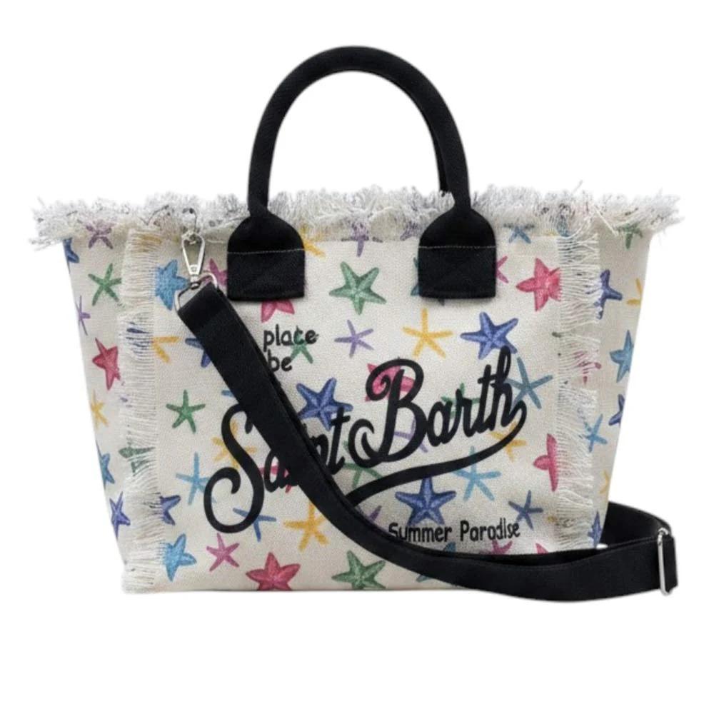 Mc2 Saint Barth Borsa Colette In Canvas Con Stelle Marine Multicolor COL0001/00578L COL0001 00578L MC2 SAINT BARTH 