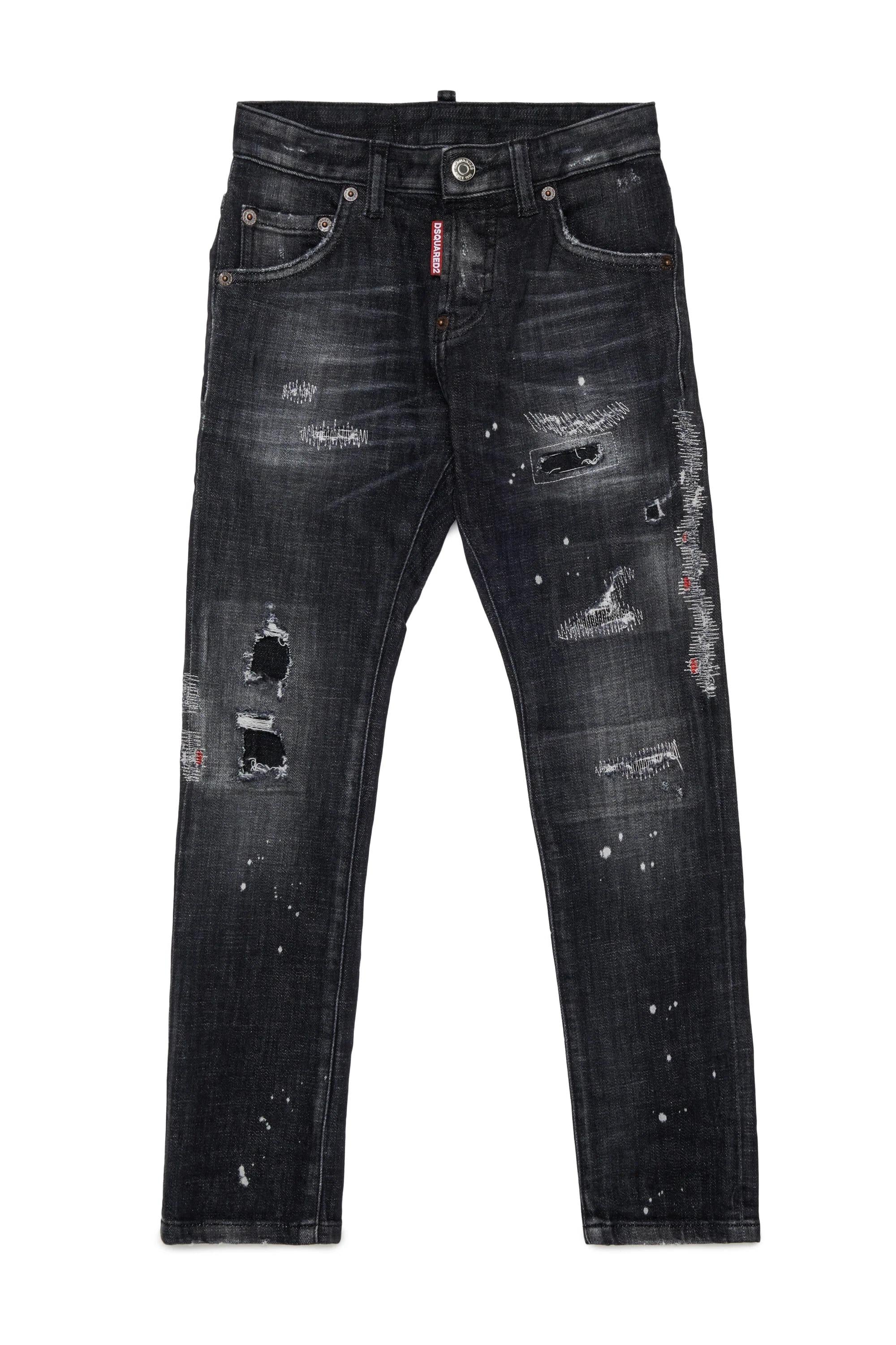 DSQUARED2<BR/>Slim fit black-wash jeans - Cool Guy Denim Black DQ0236-D0AFY DQ02 DSQUARED KID 