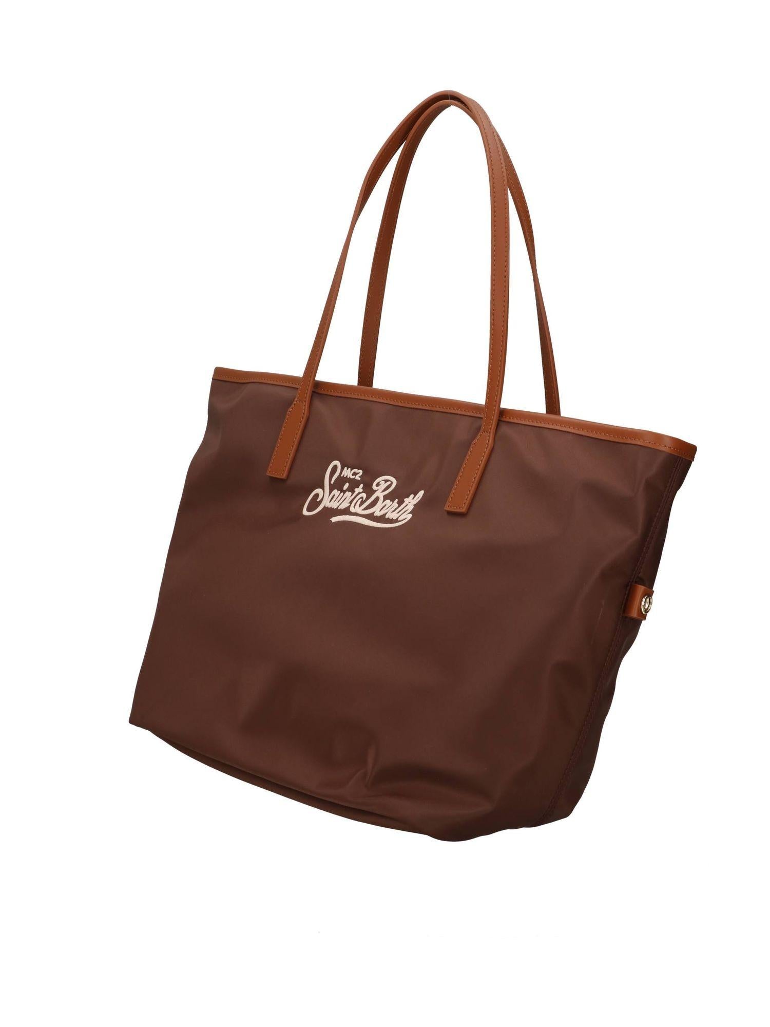 CITY BAG NYLON MARRONE CB0002 01819L MC2 SAINT BARTH 