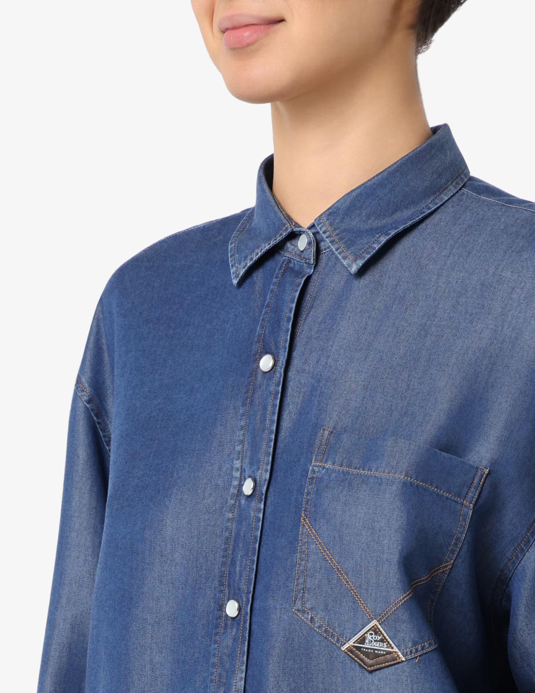 Camicia Roy Roger's  danielle denim lyocell sw RND90159D6920111 C0999 ROY ROGER'S 