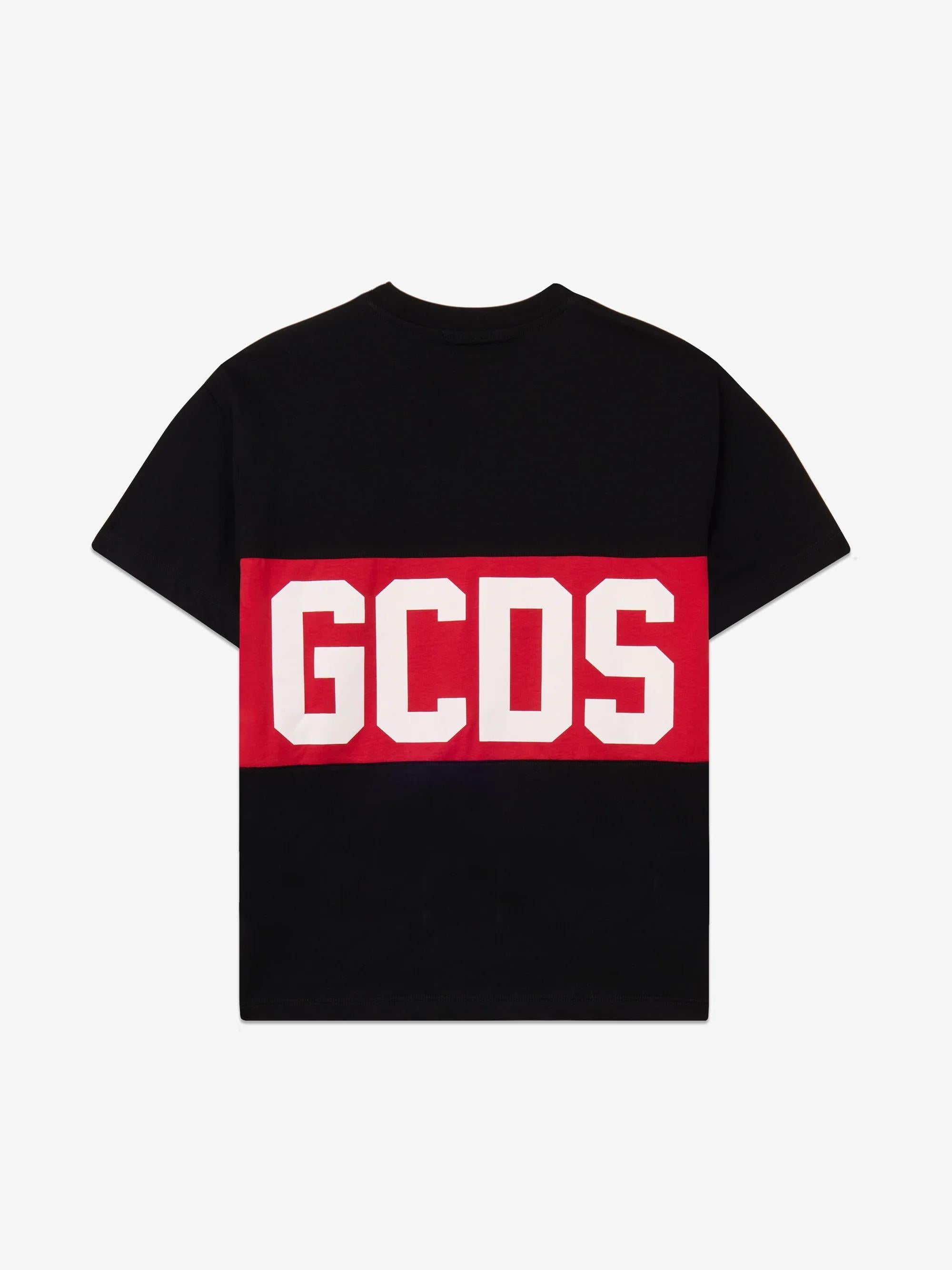 GCDS T-shirt Band Logo NERA Z0UJQC585J105 999R GCDS 