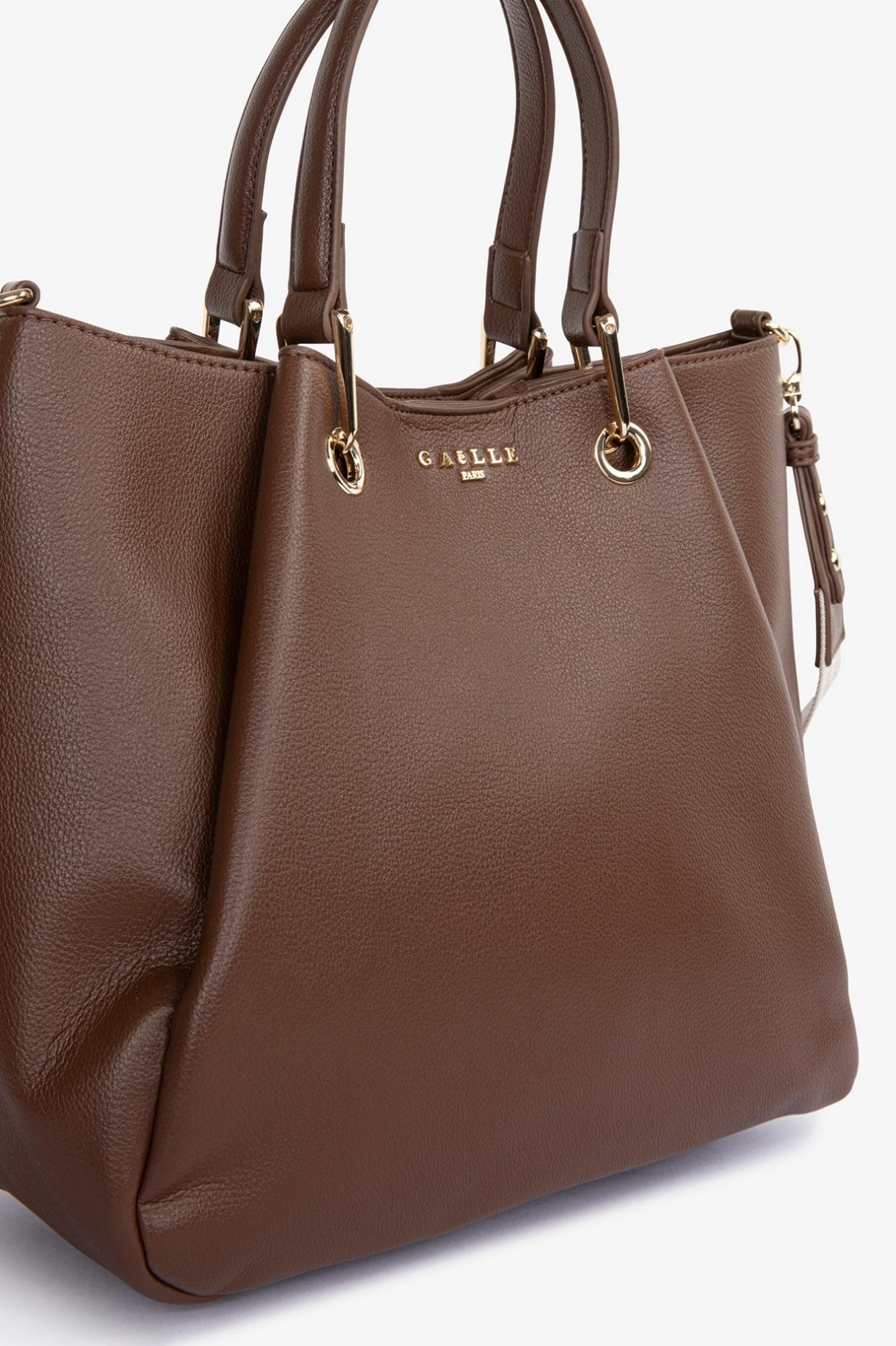 Maxi Hand Bag Con Tracolla Jacquard  Moka - Gaëlle Paris GAACW03131-MTFI0007 MA63 GAELLE 