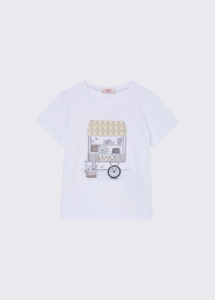 LUI-JO T-SHIRT GA6046 JS003 GA6046JS003 L9037 LIU-JO 