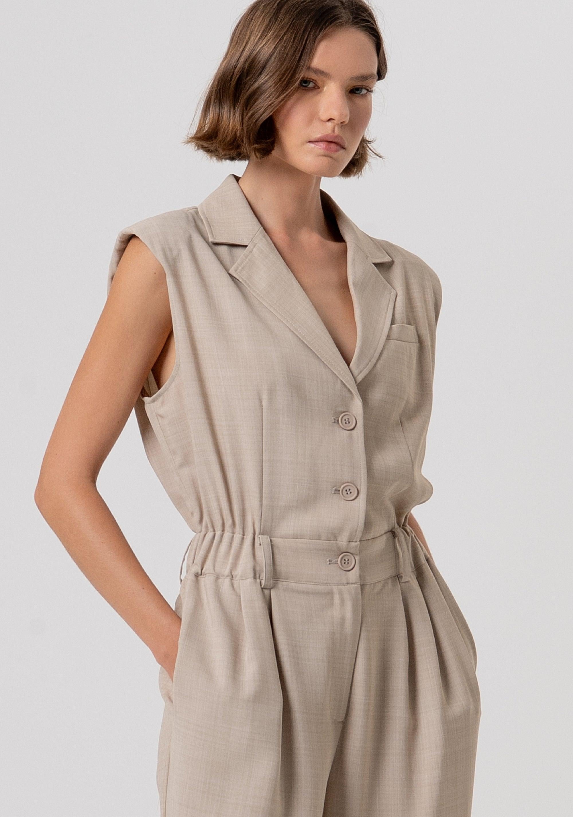 Tuta senza maniche con pantaloni lunghi MUDMELANGE FR26SO2005W76301 569 FRACOMINA 