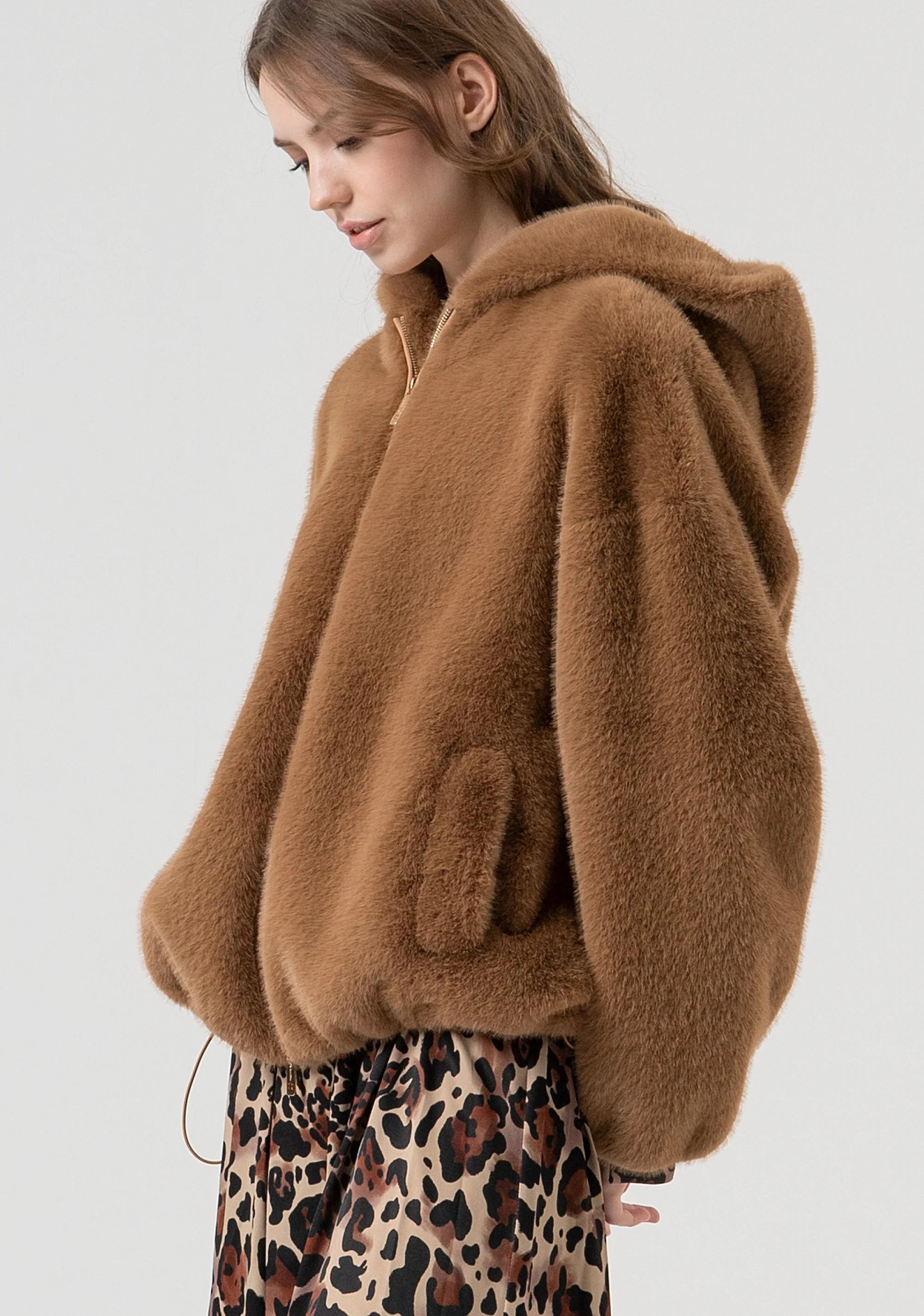 Fracomina Giacca bomber regular camel FR25WC4004O44501 093 FRACOMINA 