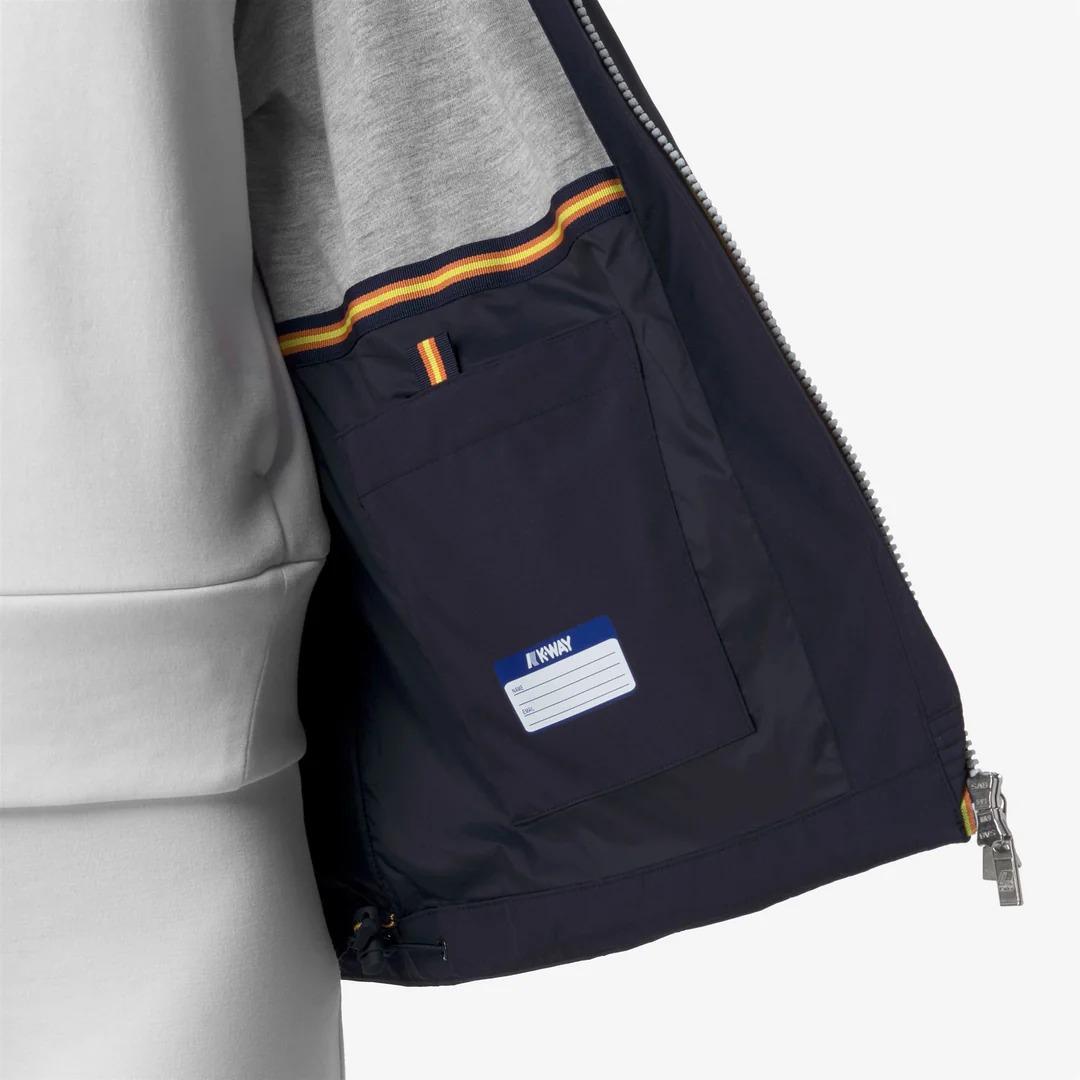 MARGUERITE STRETCH POLY JERSEY<BR/>BLUE DEPTH K8138PW K89 K-WAY 