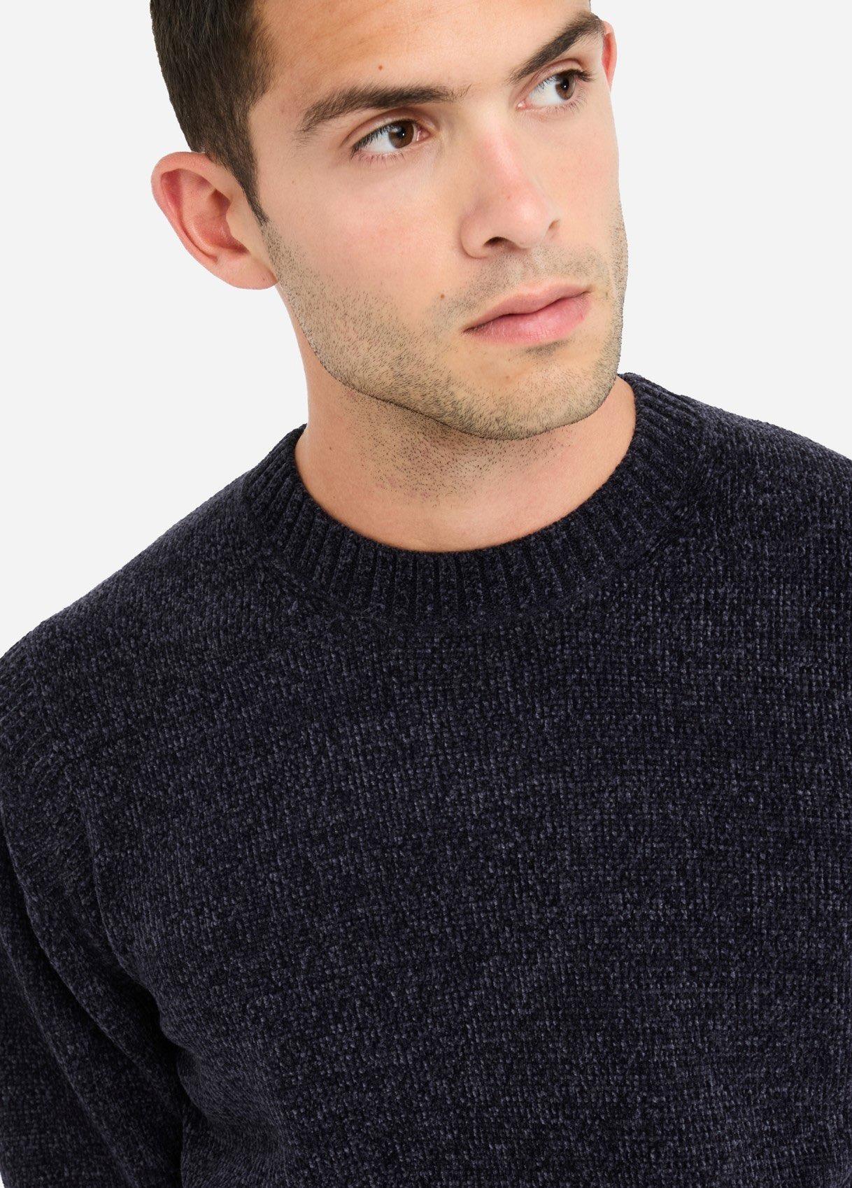 Liu.jo maglia ciniglia girocollo Dark blue QXX060MA29P 94013 LIU-JO 