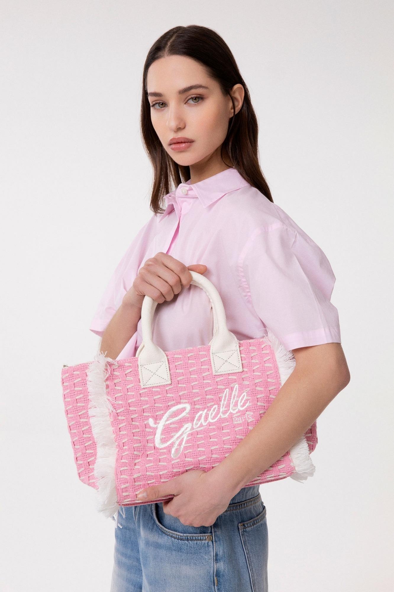 Regular Shopper Ricamo Firma  Rosa - Gaëlle Paris GAACW03183-BFL0001 RO01 GAELLE 