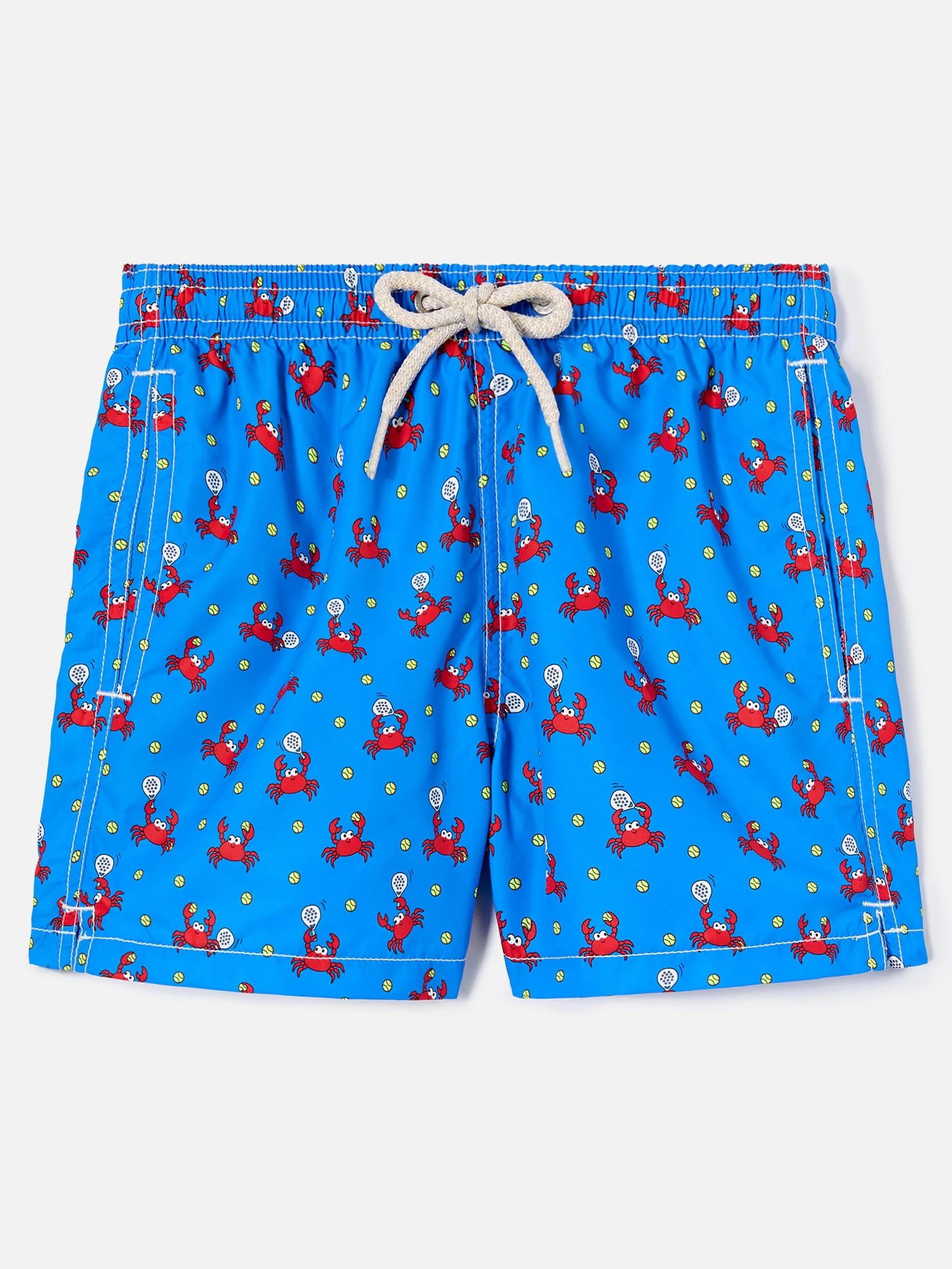 Costume Jean Lighting con stampa Granchi che giocano a padel all-over JEA0004 02395L MC2 SAINT BARTH 