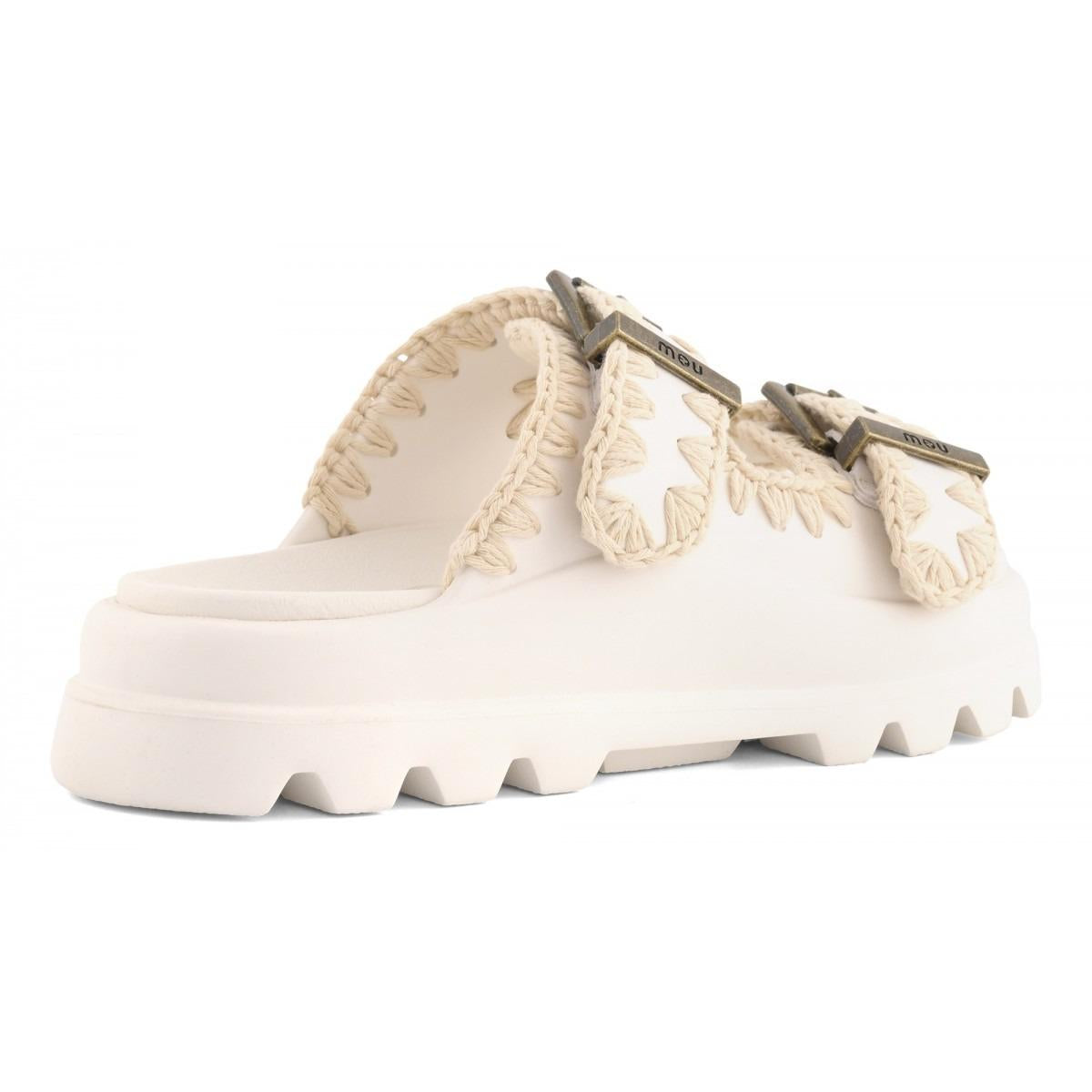 MOU Eva one-piece slide two buckles White MU.SW661001N WHI MOu 