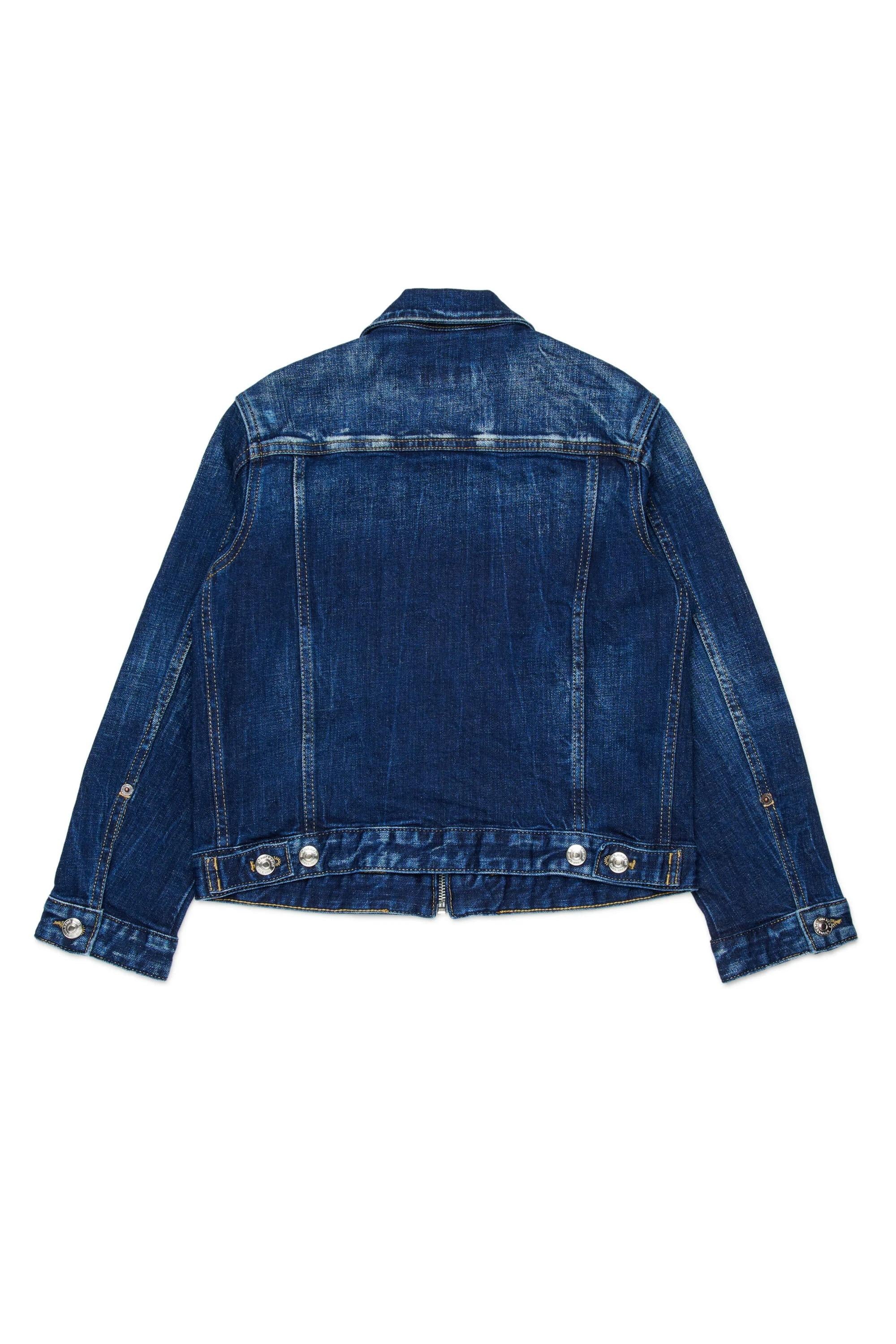 DSQUARED2<BR/>Giacca in denim con logo stampato DQ3239-D0AFS DQ01 DSQUARED2 KID 