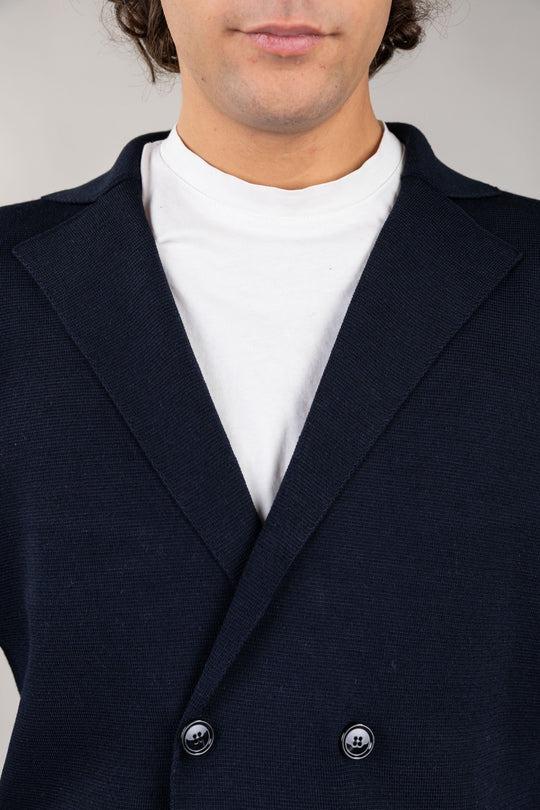 Diktat - Blazer Doppiopetto Merinos DK97113 BLU NOTTE DIKTAT 