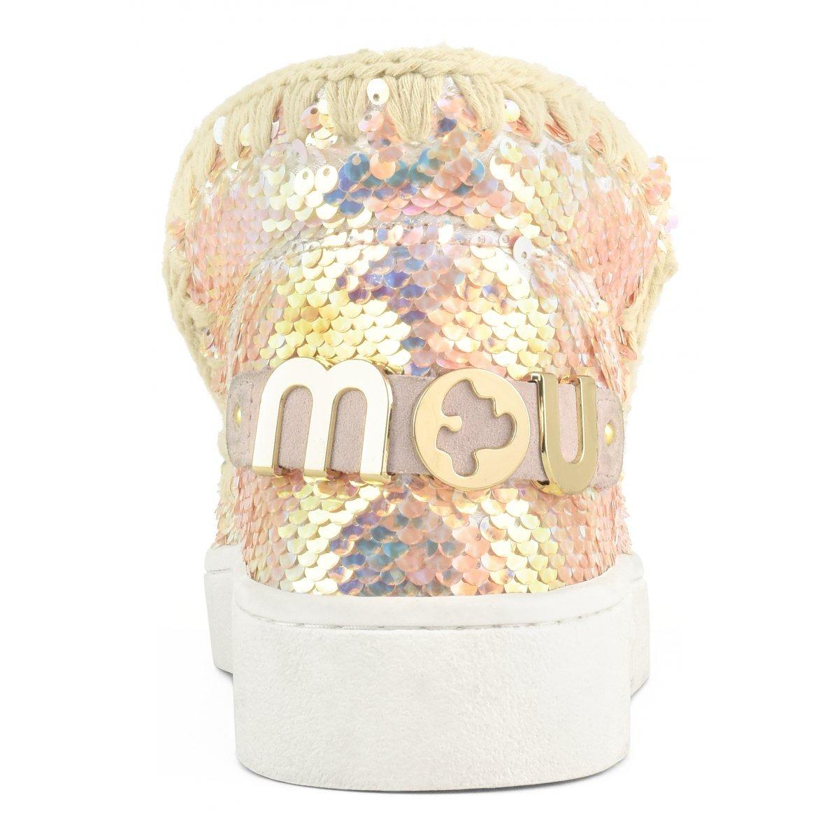 Mou Summer eskimo sneack k sequins Iridiscen Sequins Beige SK211009K IRIBEI MOu 