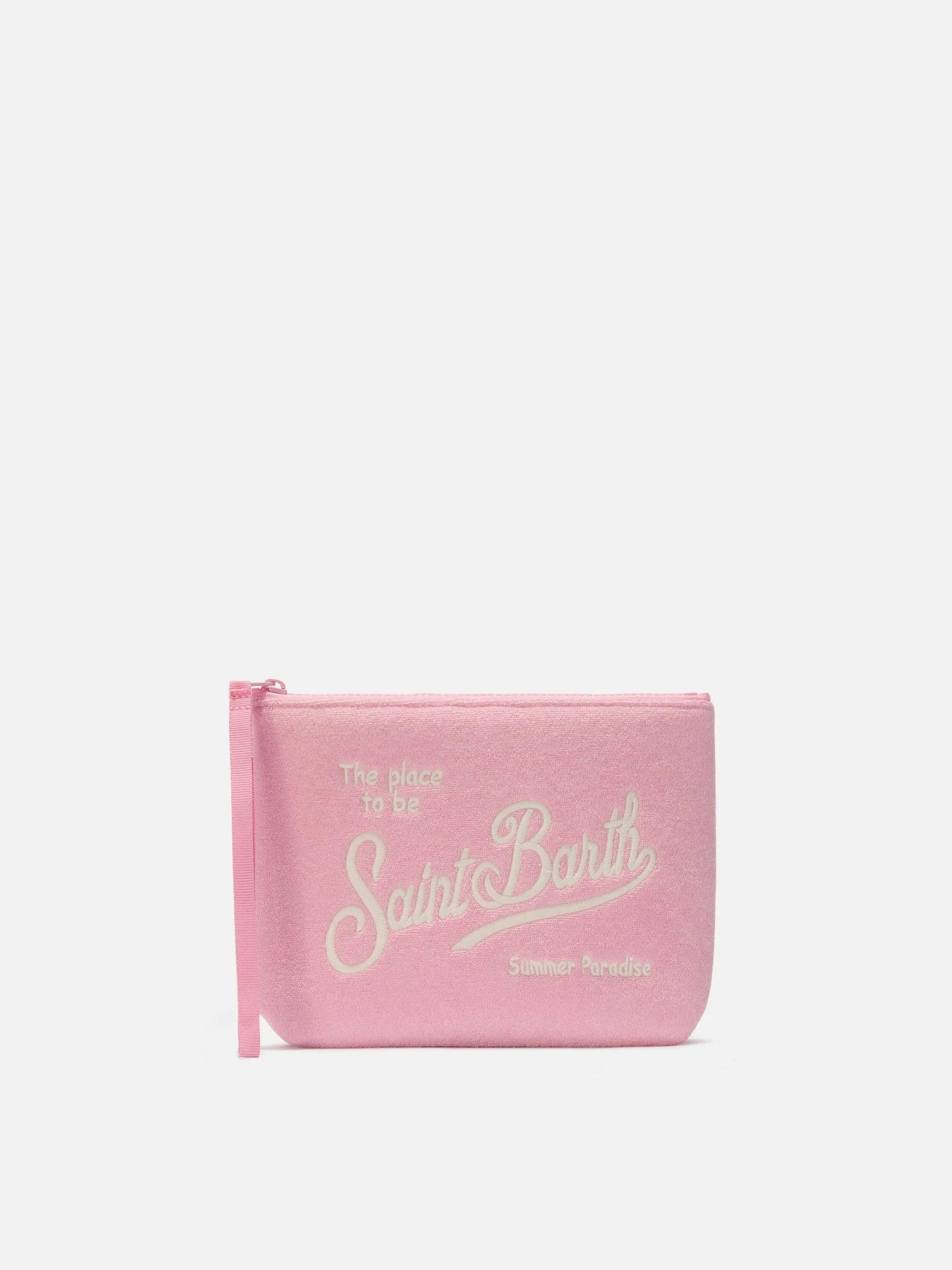 Pochette Aline effetto spugna rosa ALI0003 03027L MC2 SAINT BARTH 