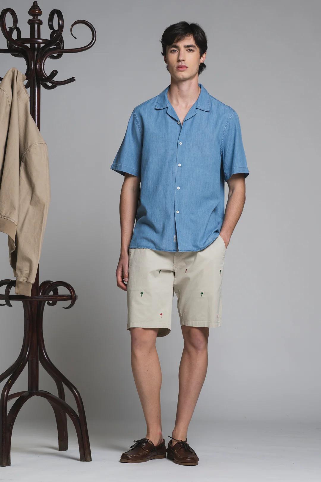 WILL SHIRT BOWLING IN DENIM SLUB IM26SSSM-WILL-DNS C49 IMPURE 