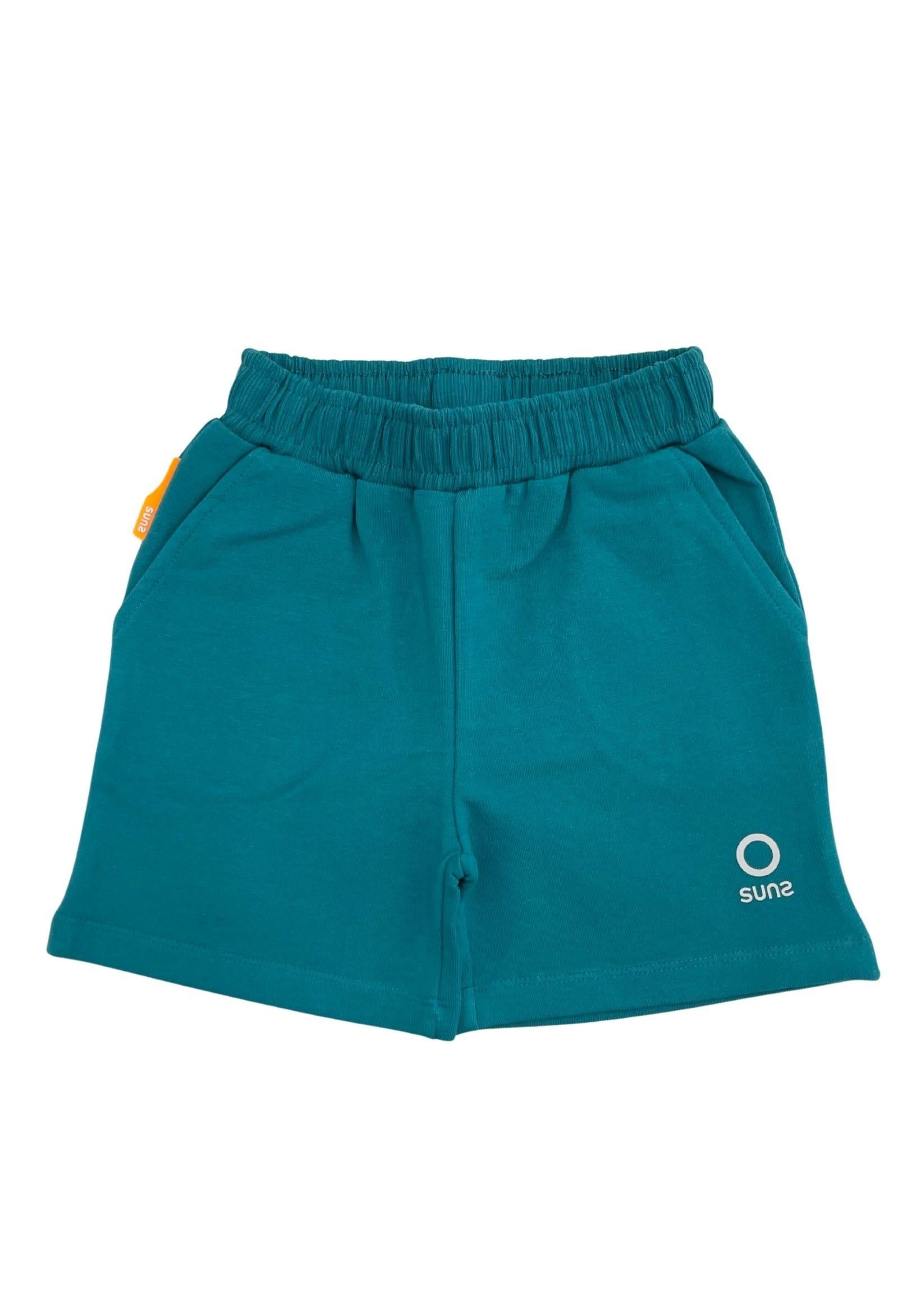 Suns Completo Sportivo T-shirt Girocollo con Stampa e Bermuda COMS6105UB WHITE/FOREST SUNS 