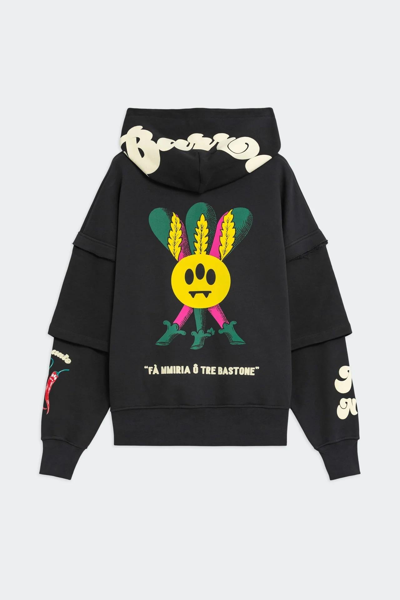 Barrow Hoodie unisex Asphalt F5BWUAHS075 251 BARROW 