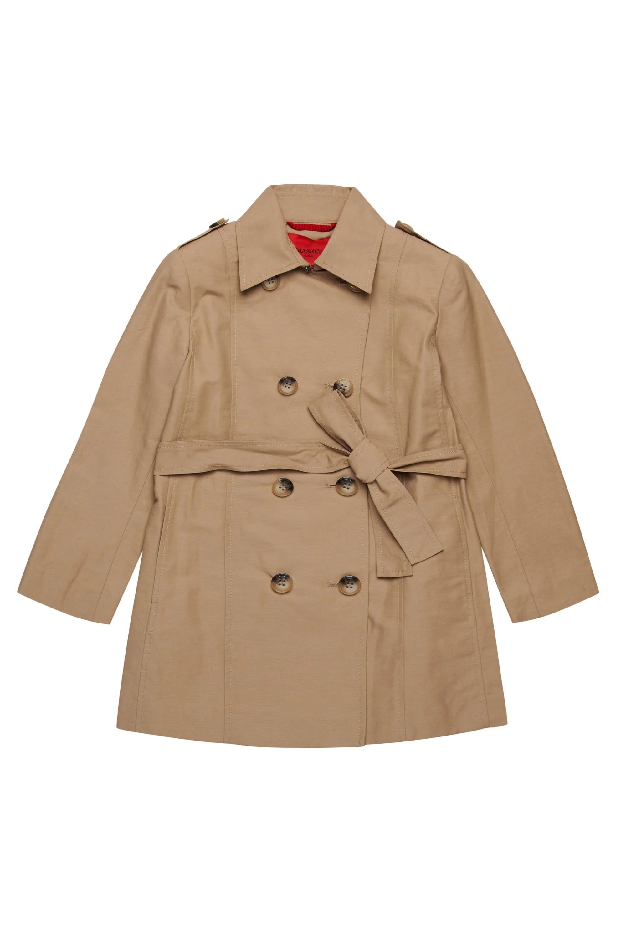MAX&Co.<BR/>Trench in cotone tecnico beige MX0011-MX003 MX700 MAX&CO KID 