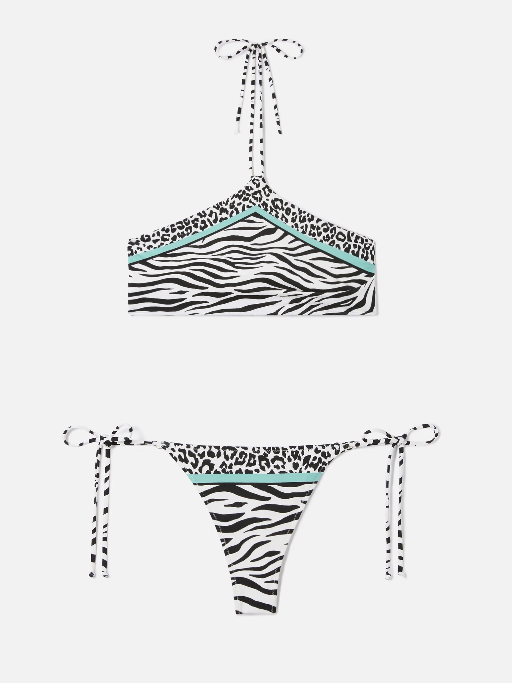 Bikini Nairobi Marielle con stampa animalier multicolor