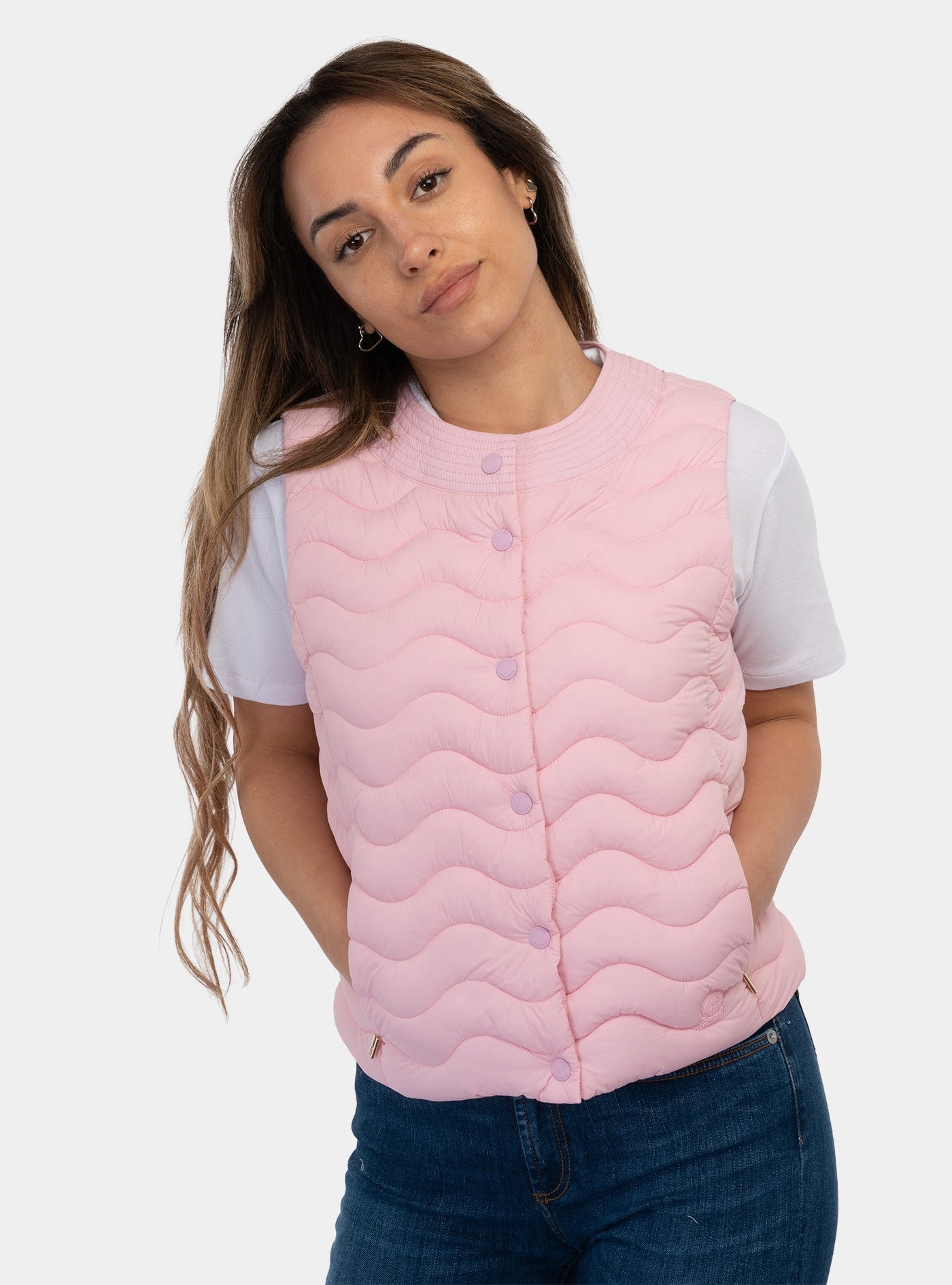 immagine-1-ciesse-piumini-sagitta-poly-down-vest-rosa-giubbino-245cfwv42722-n1d10d-870xxx