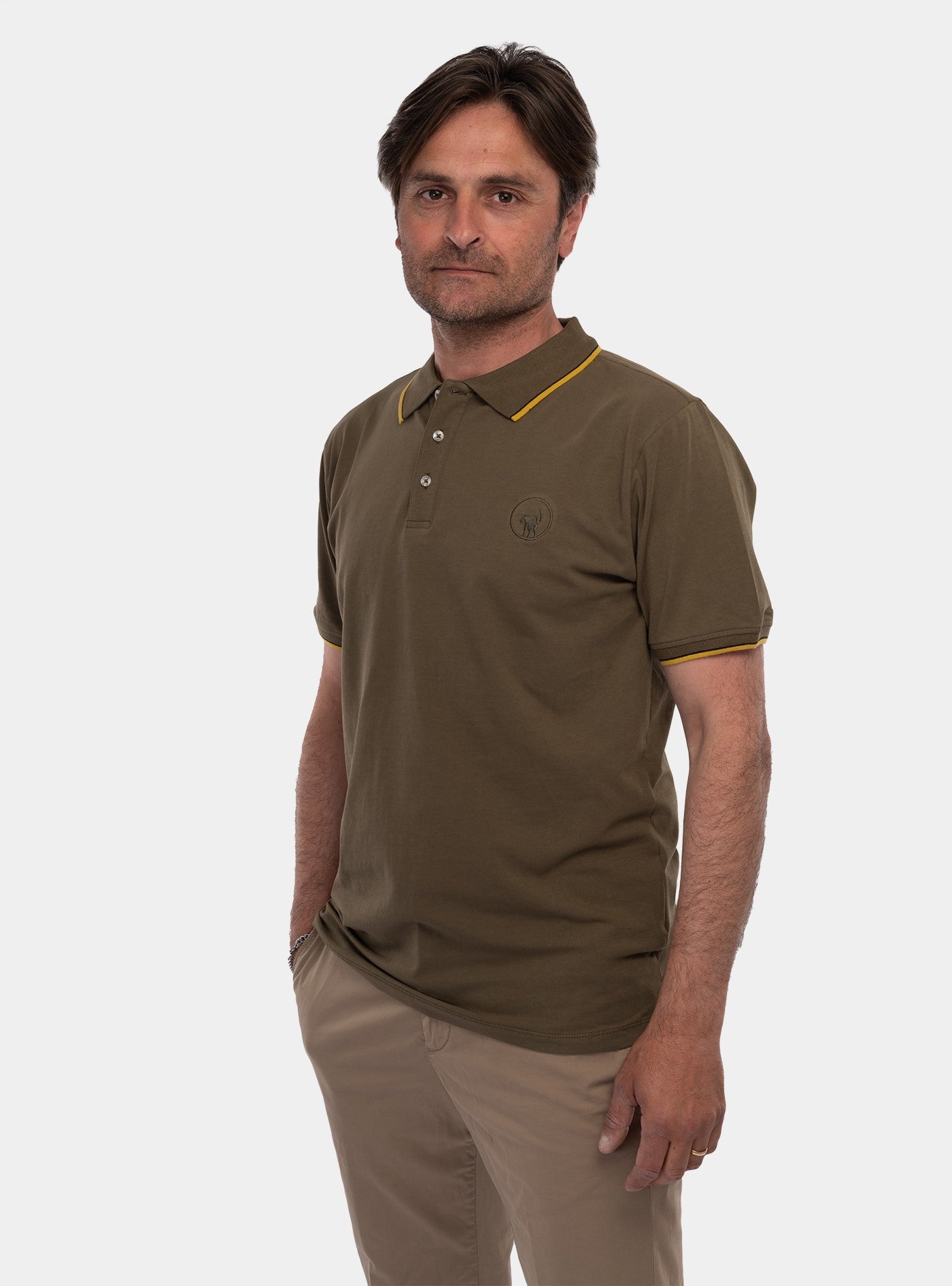 immagine-1-ciesse-piumini-saxson-polo-shirt-verde-militare-polo-245cpmt21665-c6240x-403xxx