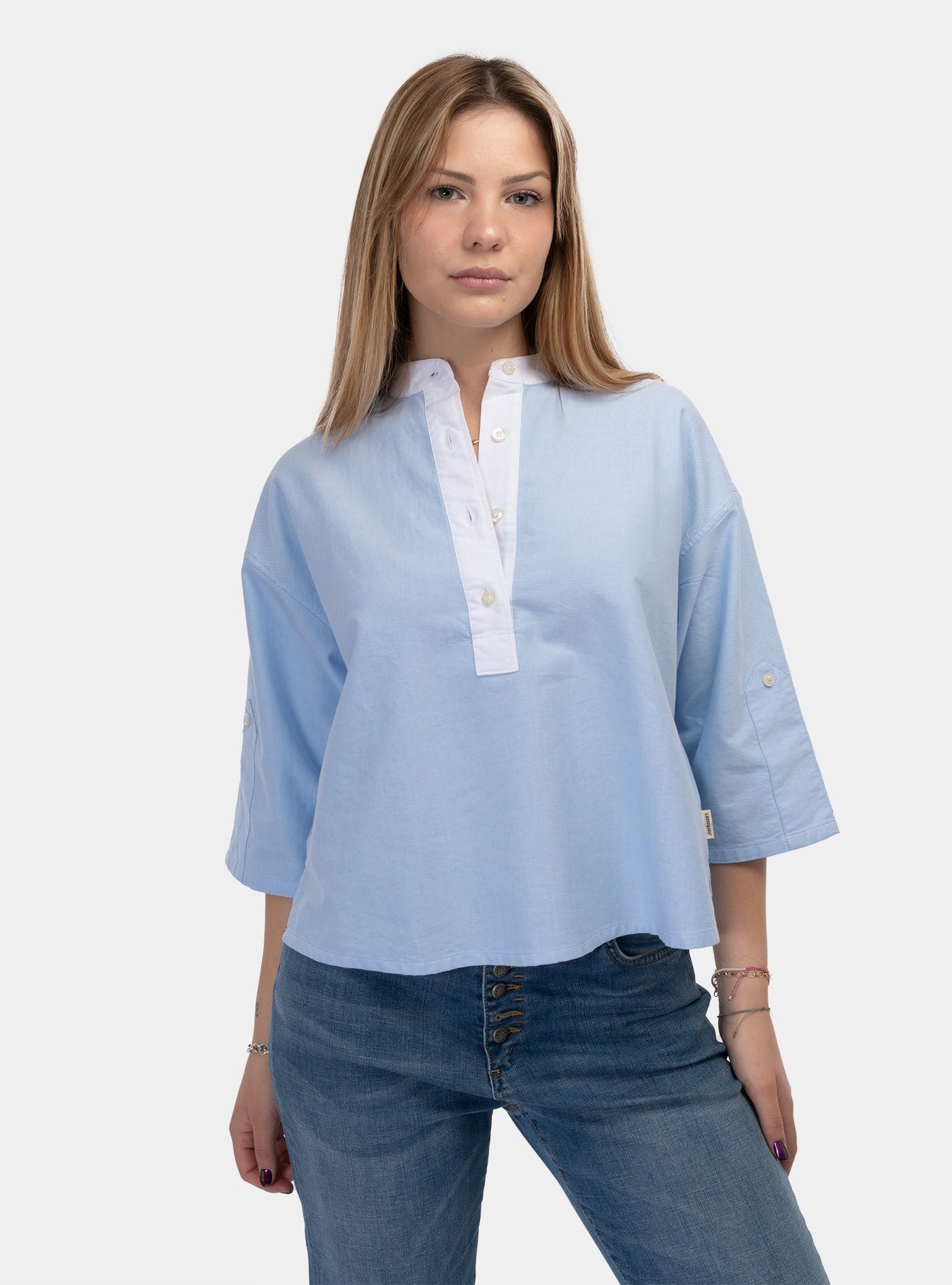 immagine-1-roy-rogers-shirt-buck-woman-sky-camicia-rnd90014-c0027