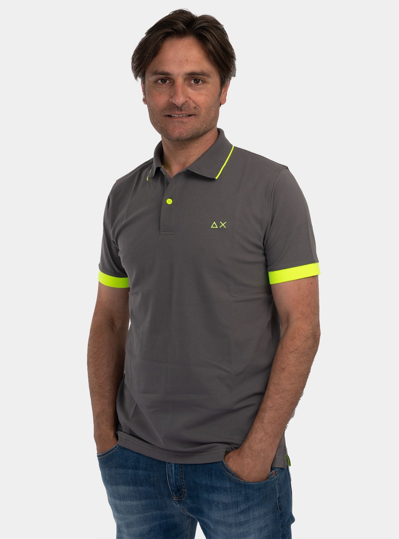 immagine-1-sun-68-polo-small-stripes-fluo-inchiostro-polo-a34120-99