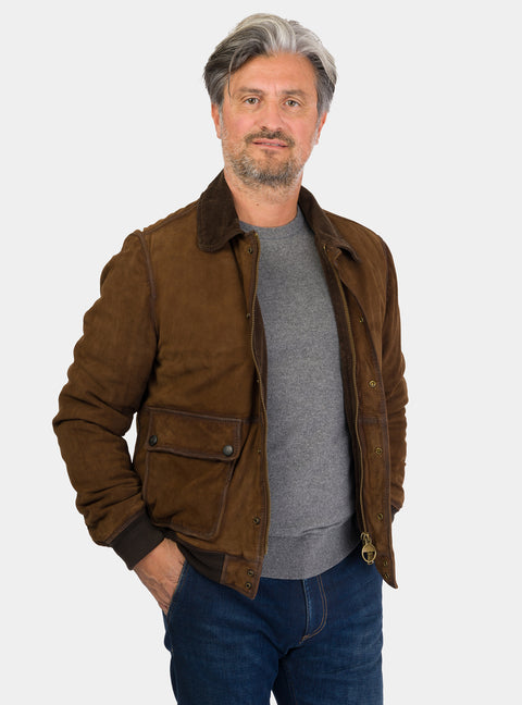 Veste En Cuir Pelle Pelle Homme Taille M - Occasion Très Bon état - Style Italien